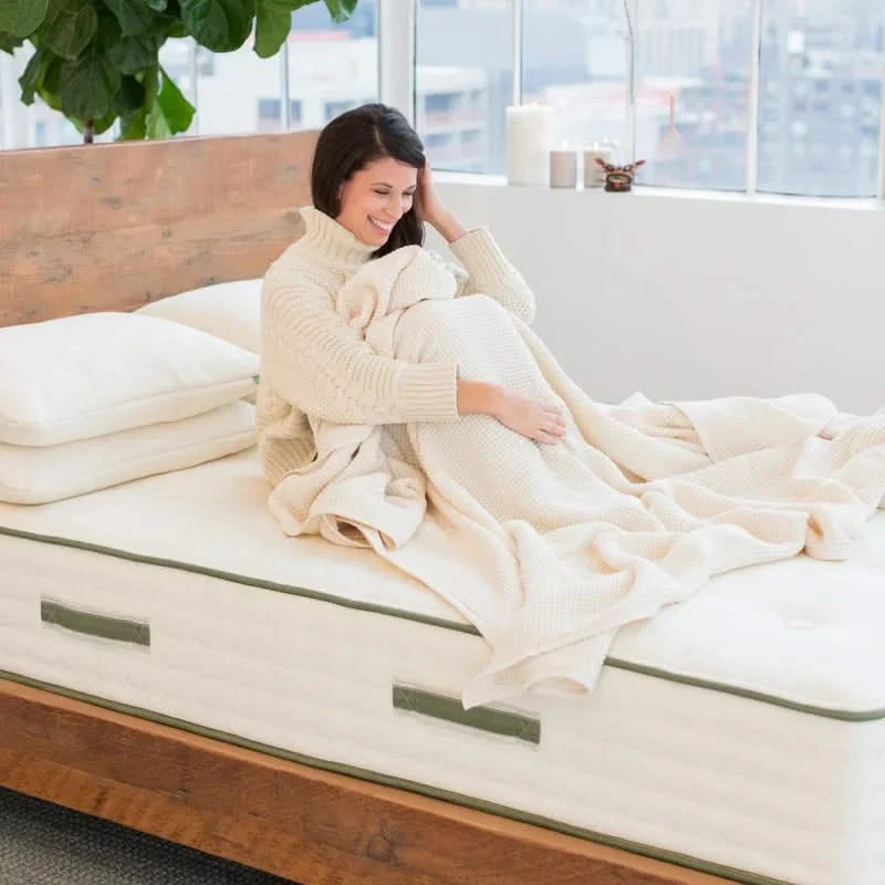 Avocado Green Firm 11" Standard Innerspring Mattress Organic Cotton Latex - Image 8