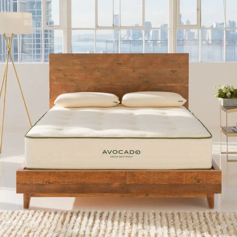 Avocado Green Organic Medium Tight Top Mattress with Certified Latex Hybrid Support - Image 3