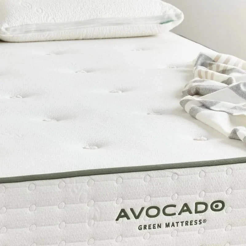 Avocado Green Organic Medium Tight Top Mattress with Certified Latex Hybrid Support - Image 5