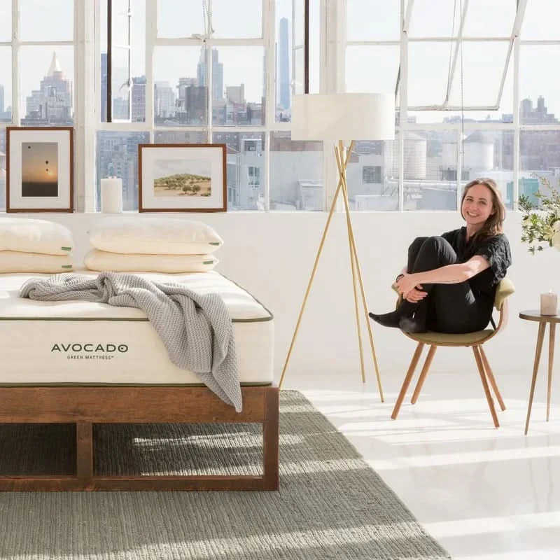 Avocado Green Organic Medium Tight Top Mattress with Certified Latex Hybrid Support - Image 9