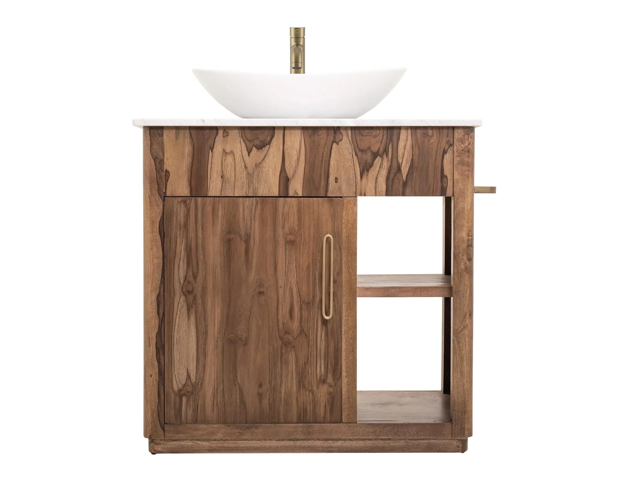 Balam - 1 Door Bathroom Vanity Base - Light Brown - Image 2
