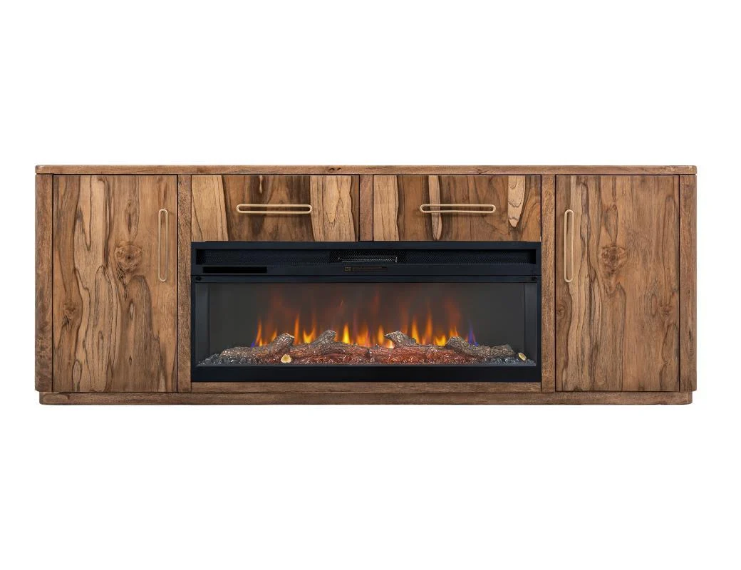 Balam - Electric Fireplace - Light Brown - Image 3