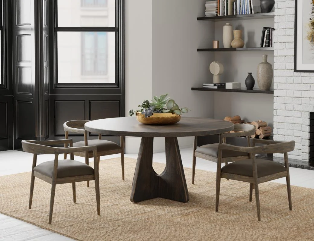 Balam - Round Table - Dark Brown - Image 4