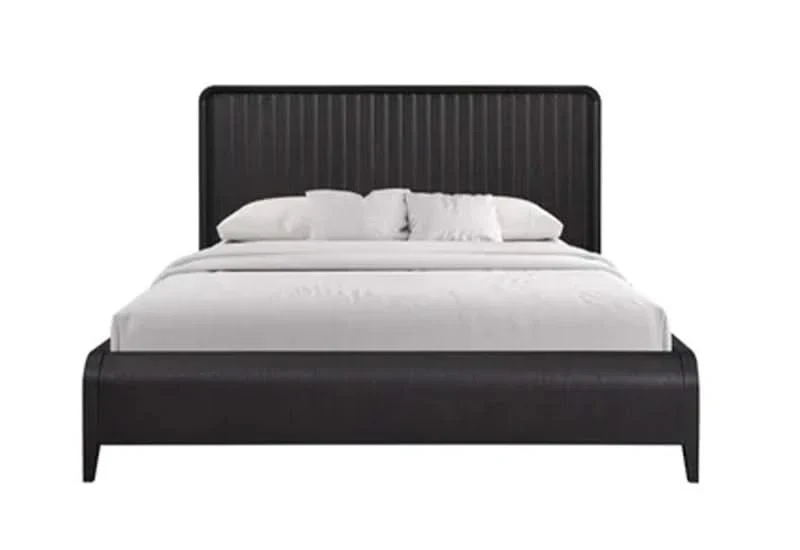 Banyan Waterfall Black 5PC Bedroom Set with Panel Bed and Dresser - Image 3