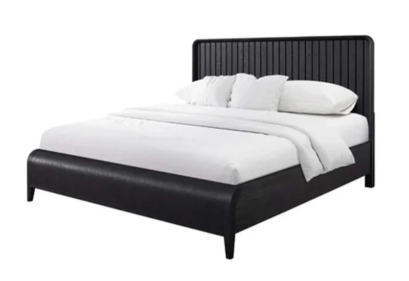 Banyan Waterfall Black 5PC Bedroom Set with Panel Bed and Dresser - Image 4