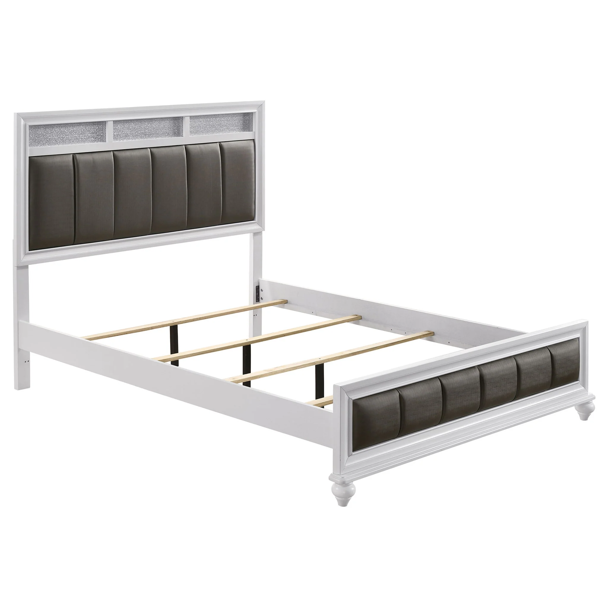 Barzini 4-piece Eastern King Bedroom Set White - Image 4
