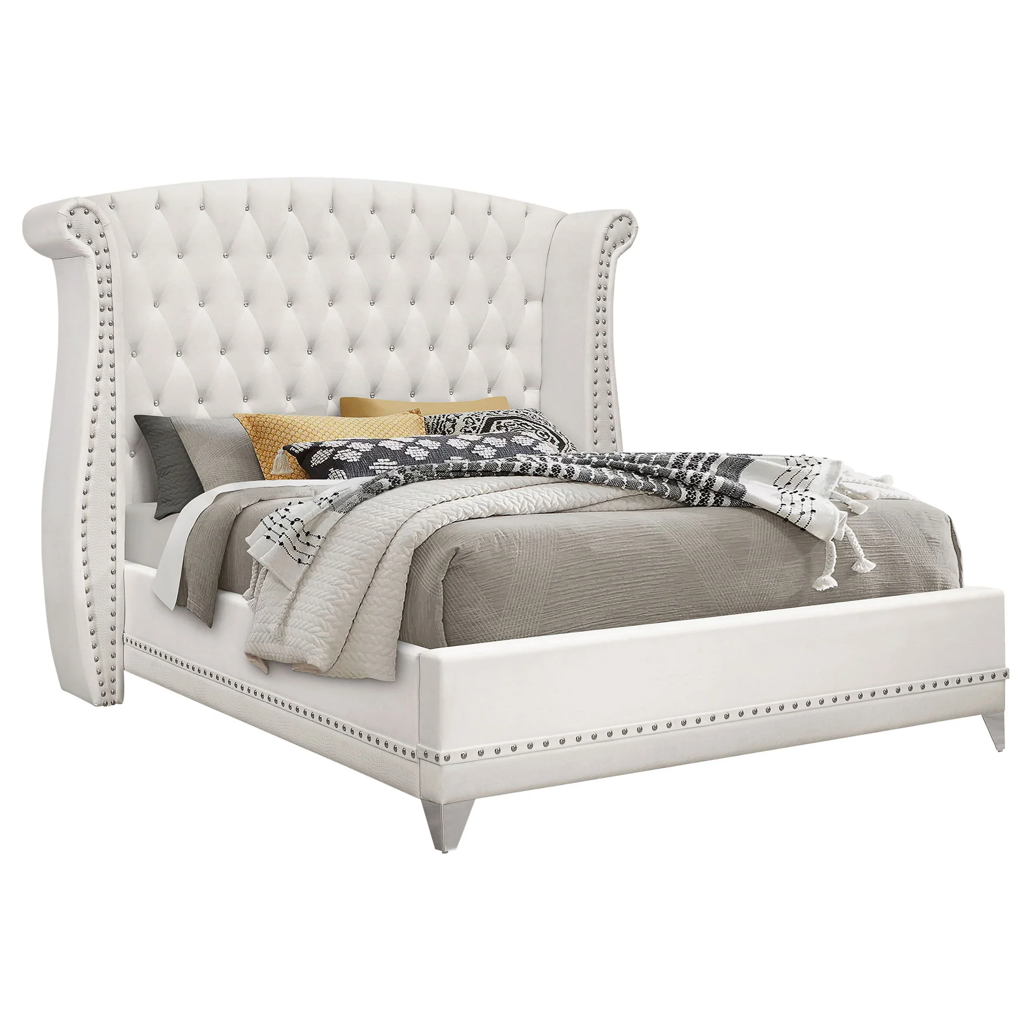 Barzini 4-piece Queen Bedroom Set White - Image 3