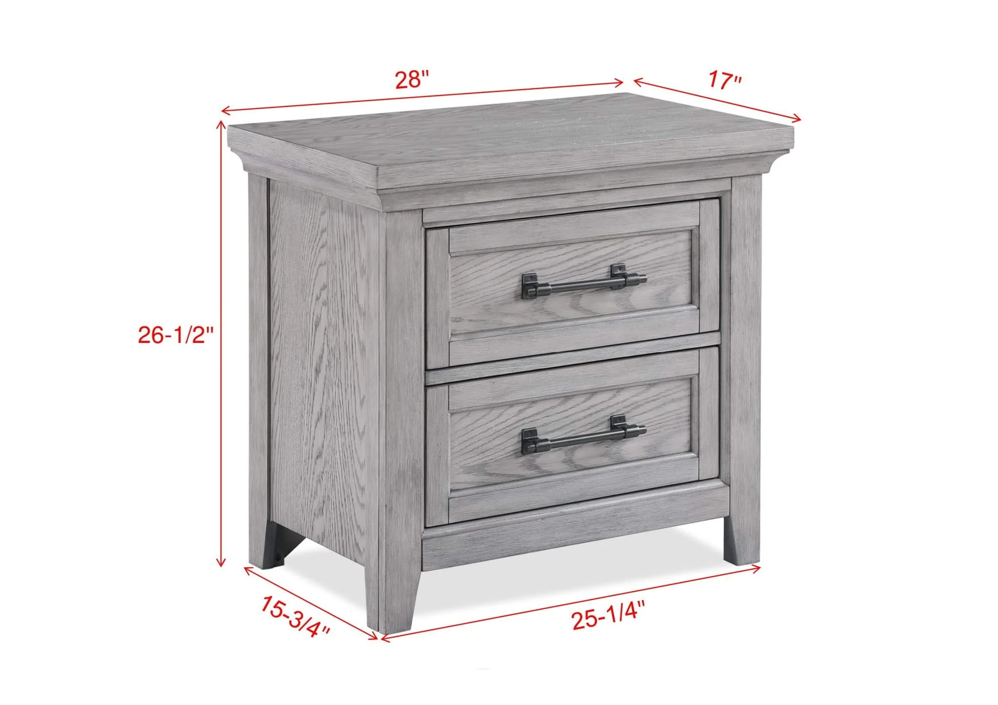 Beckett - Nightstand - Greige - Image 2