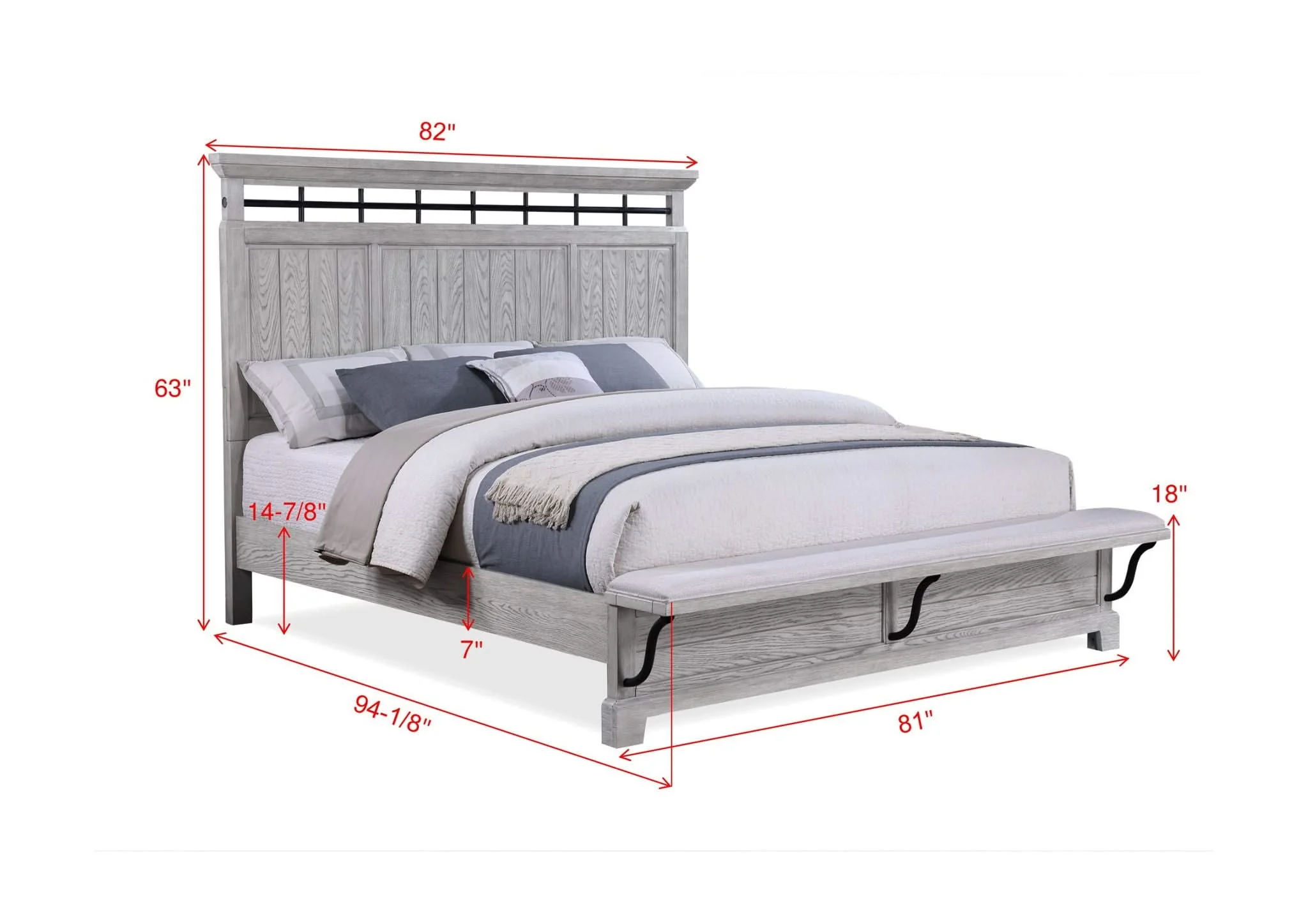Beckett - Queen Bed - Greige - Image 3