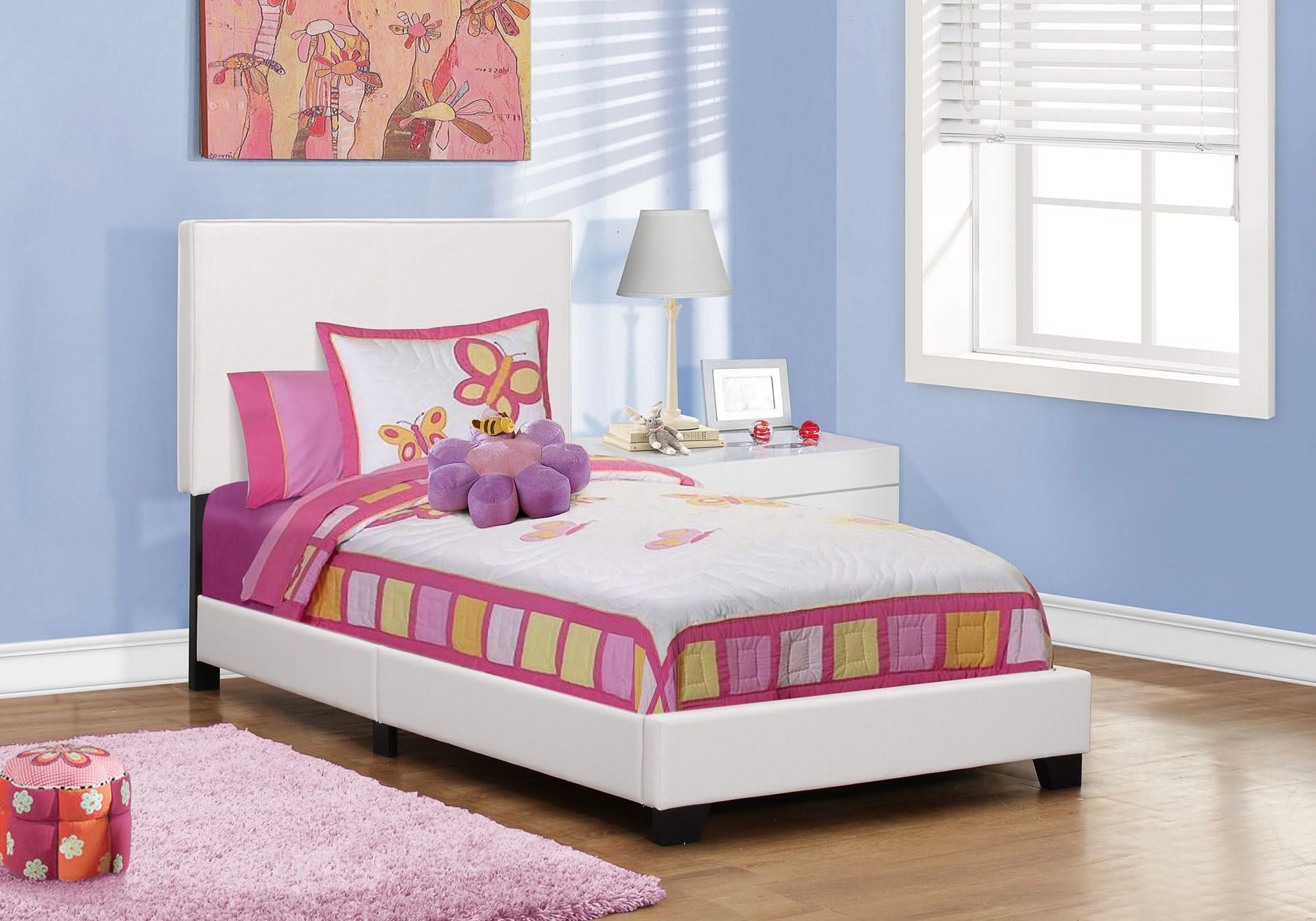 Bed, Upholstered, Transitional - Image 5