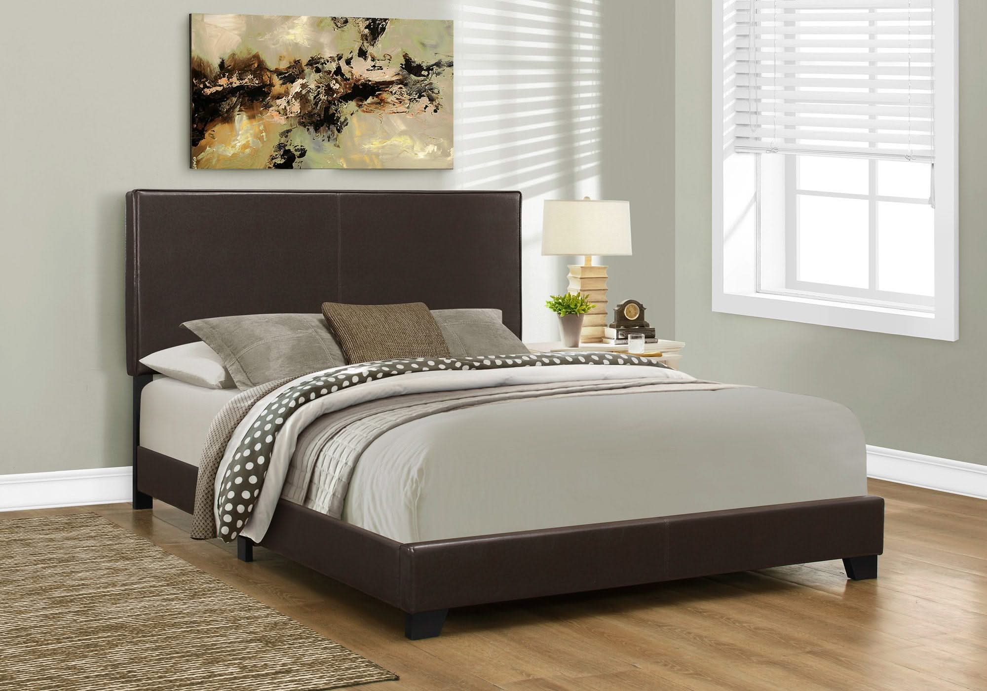 Bed, Upholstered, Transitional - Image 6
