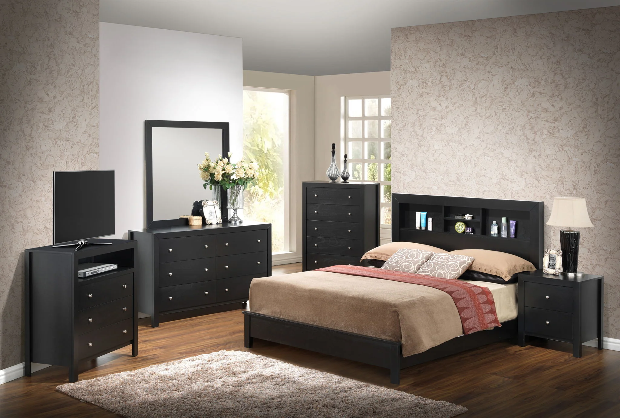 Bed With Transitional Design Stylish - Image 41