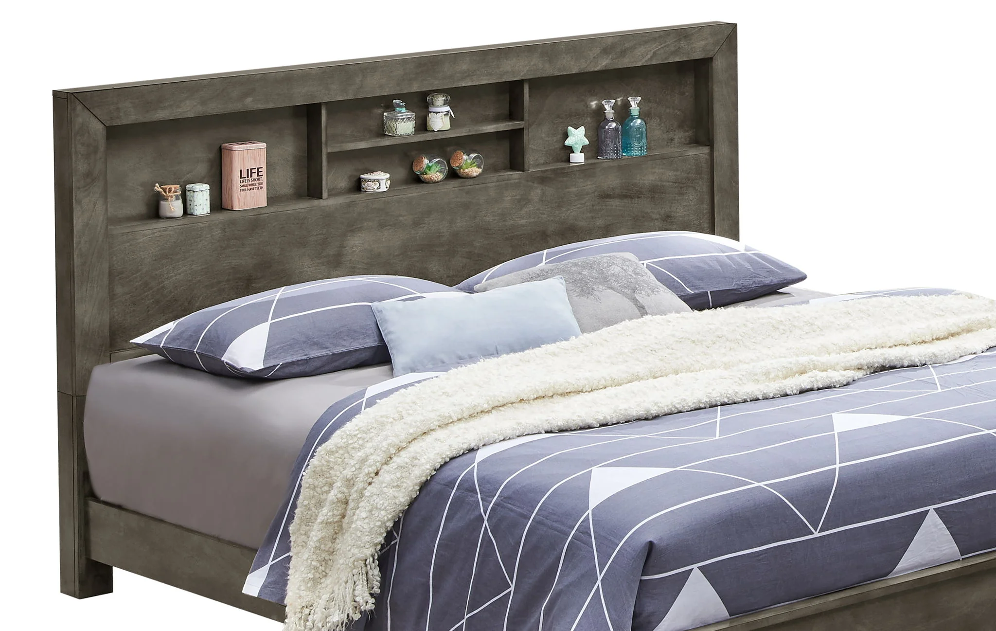 Bed With Transitional Design Stylish - Image 44