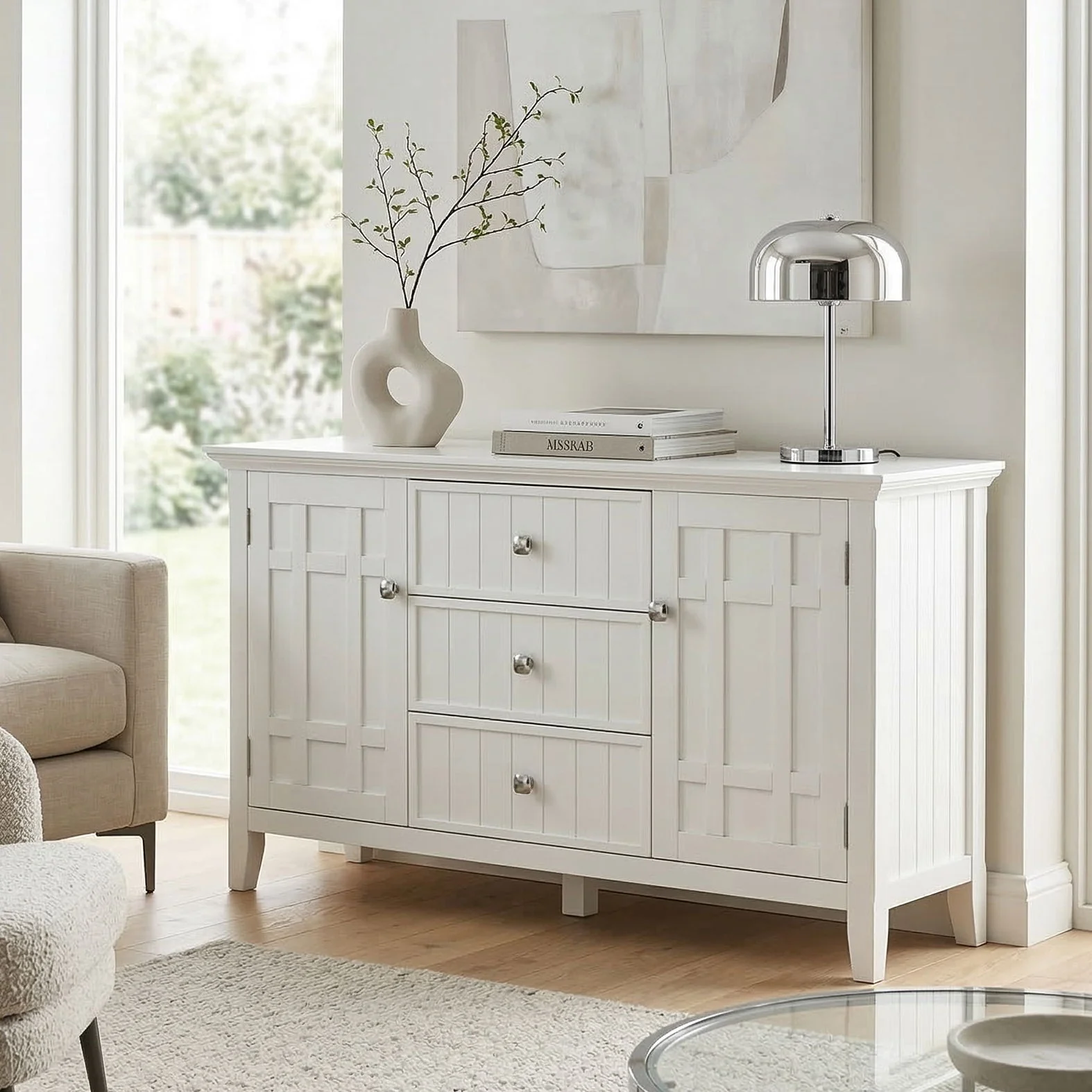 Bedford - Sideboard Buffet - White - Image 4
