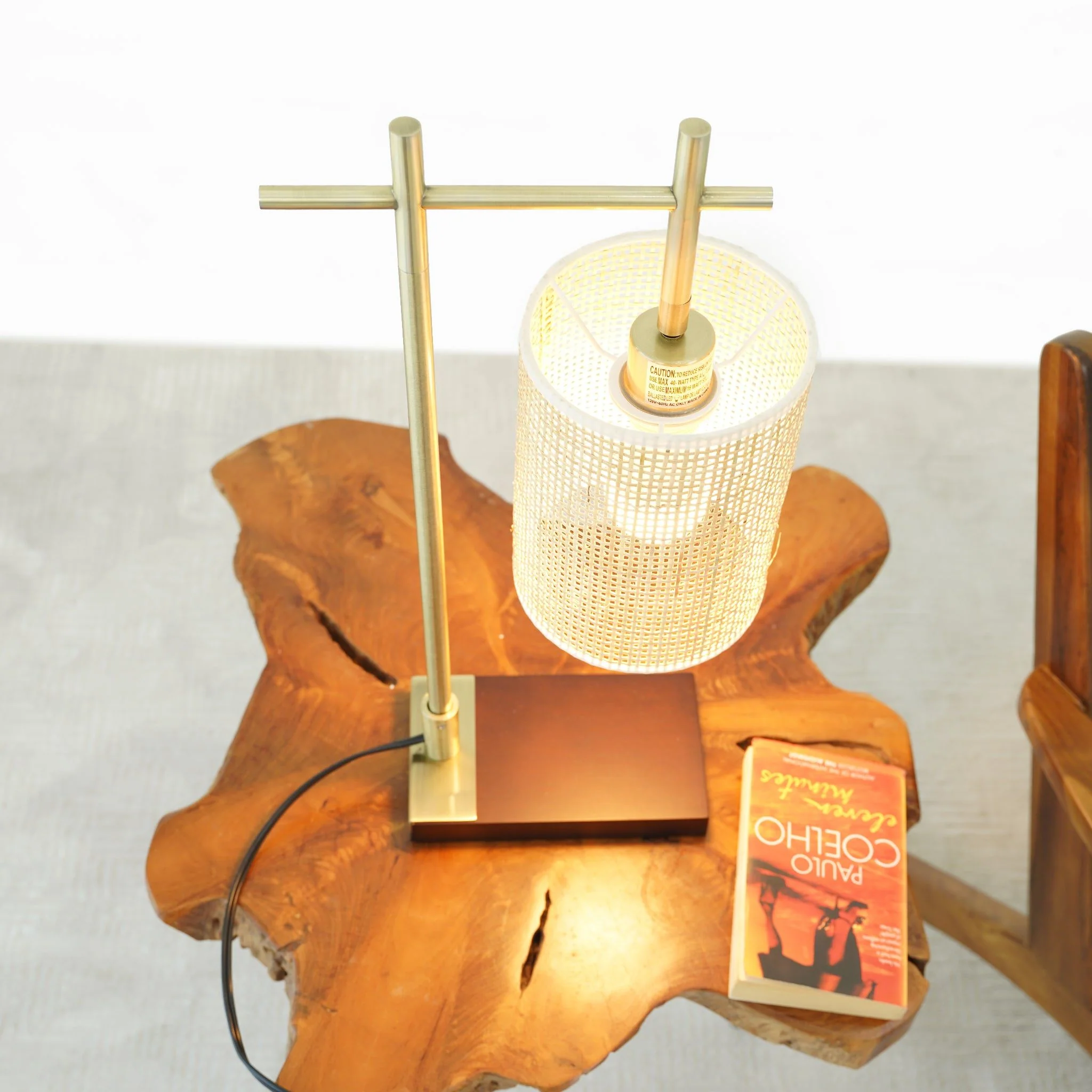 Bedroom Table Lamp With Lampshade - Bronze - Image 2