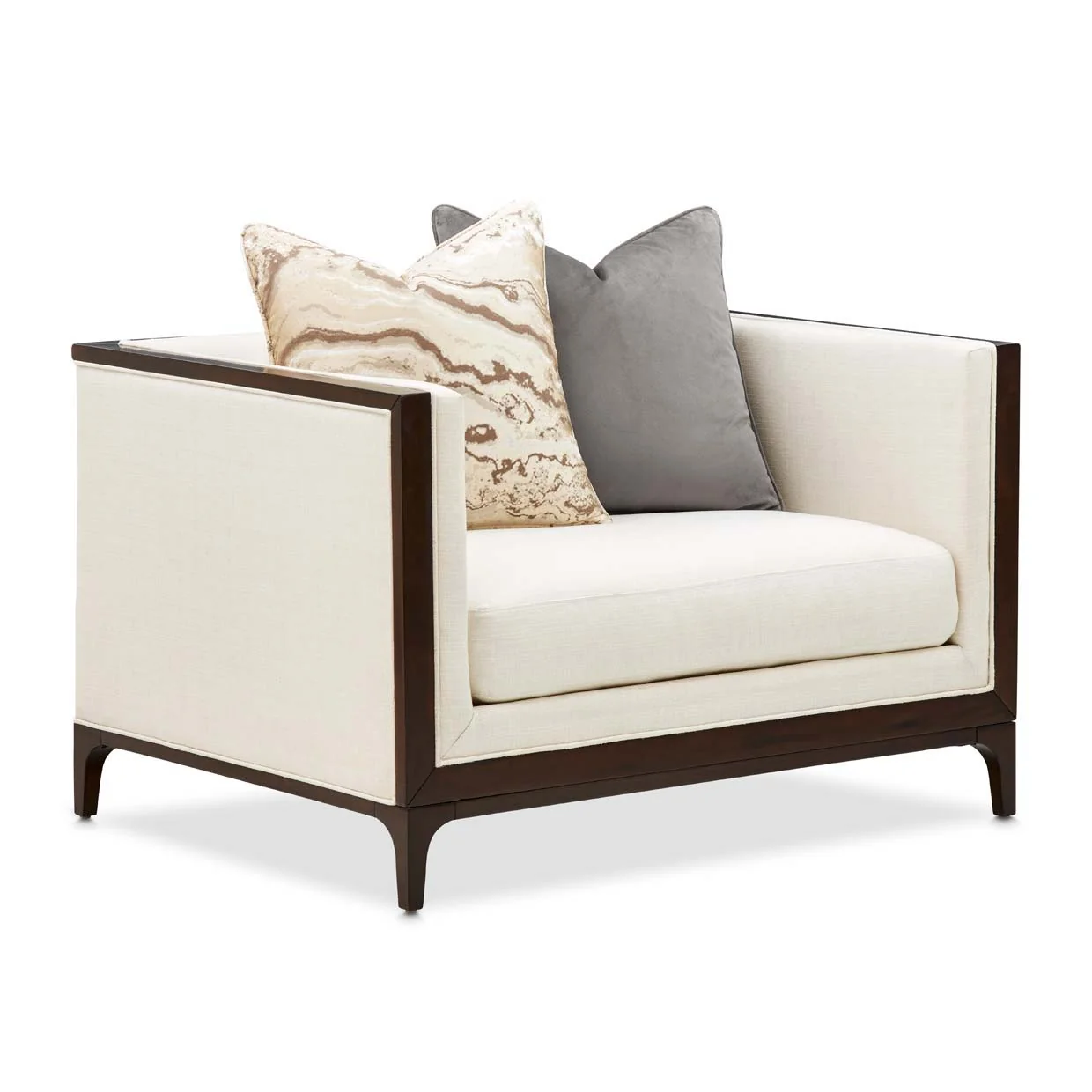 Belmont Place - Matching Chair - Cream / Espresso - Image 2