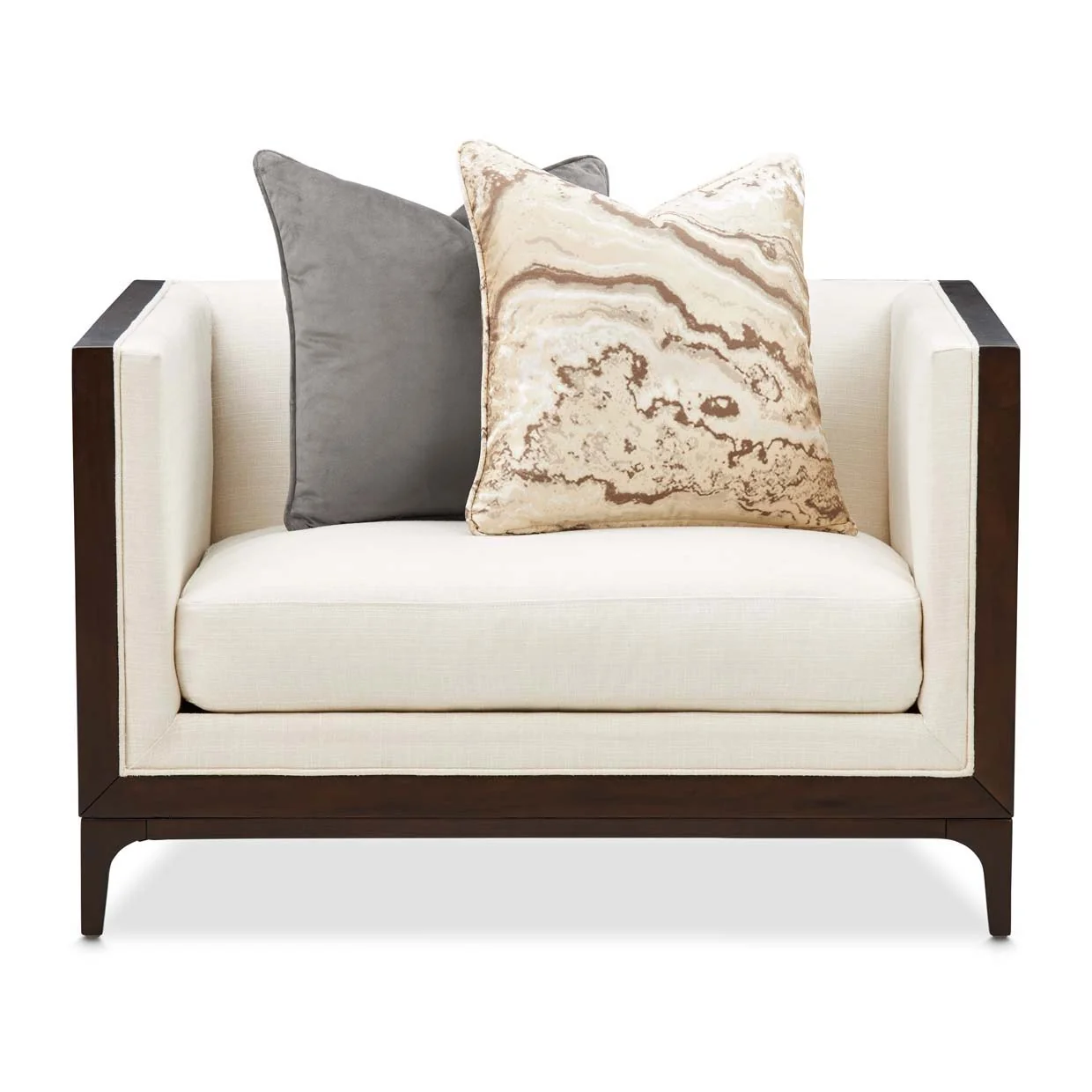 Belmont Place - Matching Chair - Cream / Espresso - Image 4