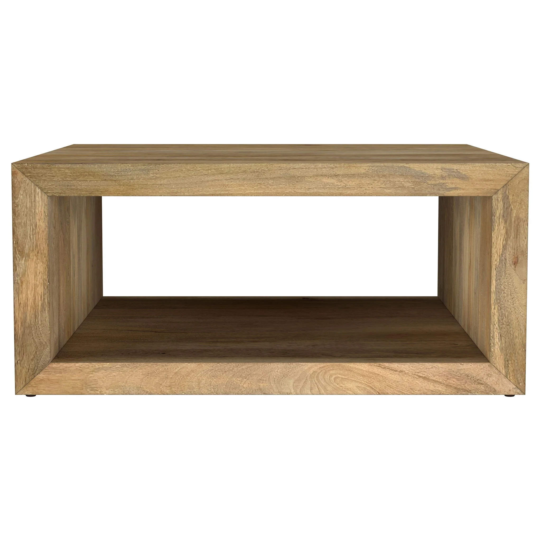 Benton Square Solid Mango Wood Coffee Table Natural - Image 3