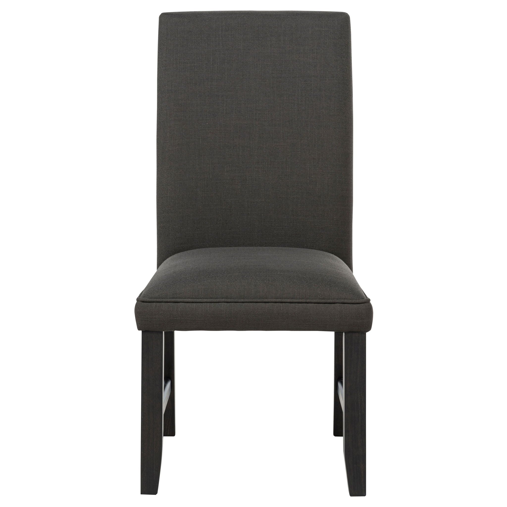 Berning Fabric Upholstered Parson Side Chair Charcoal Grey (Set of 2) - Image 3