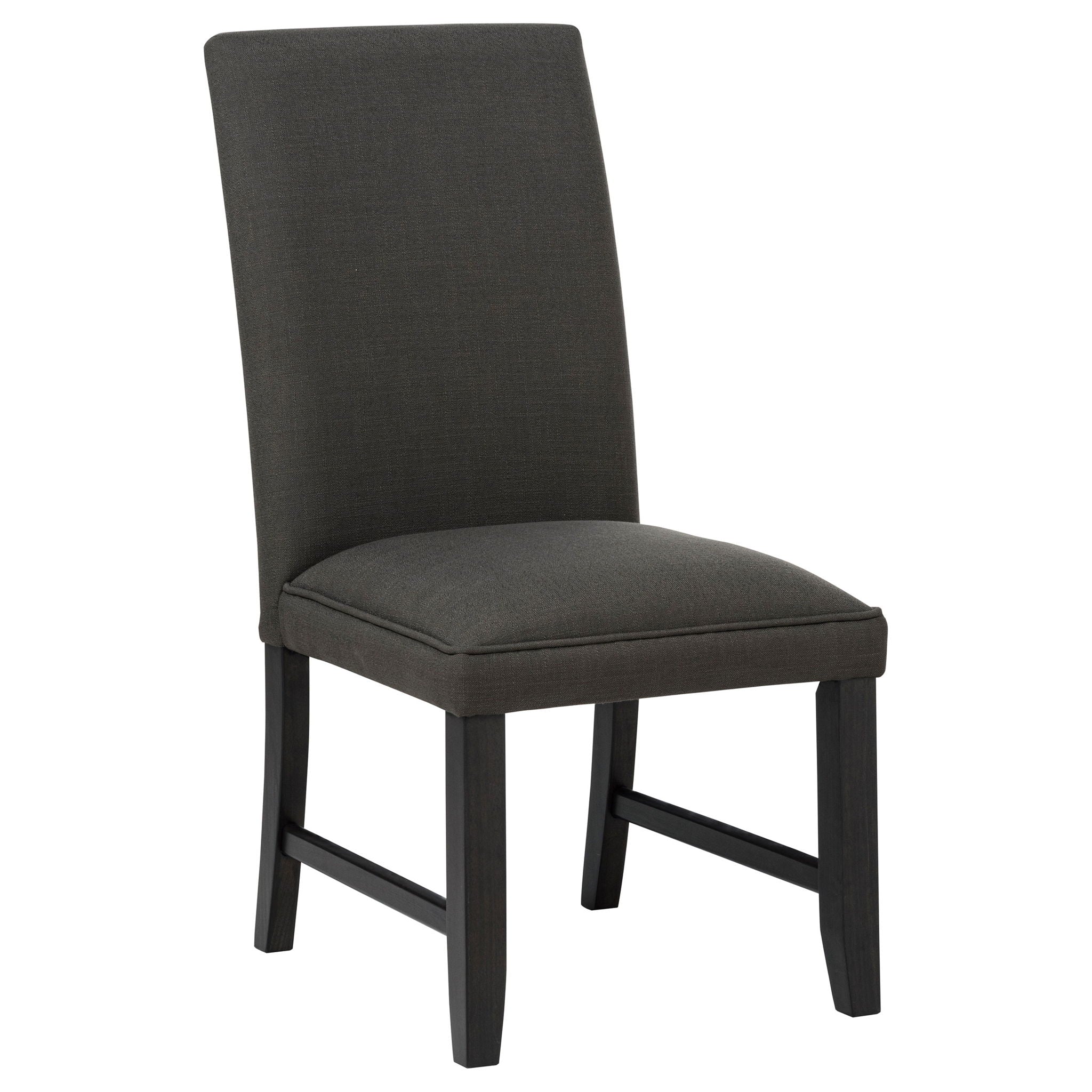 Berning Fabric Upholstered Parson Side Chair Charcoal Grey (Set of 2) - Image 4