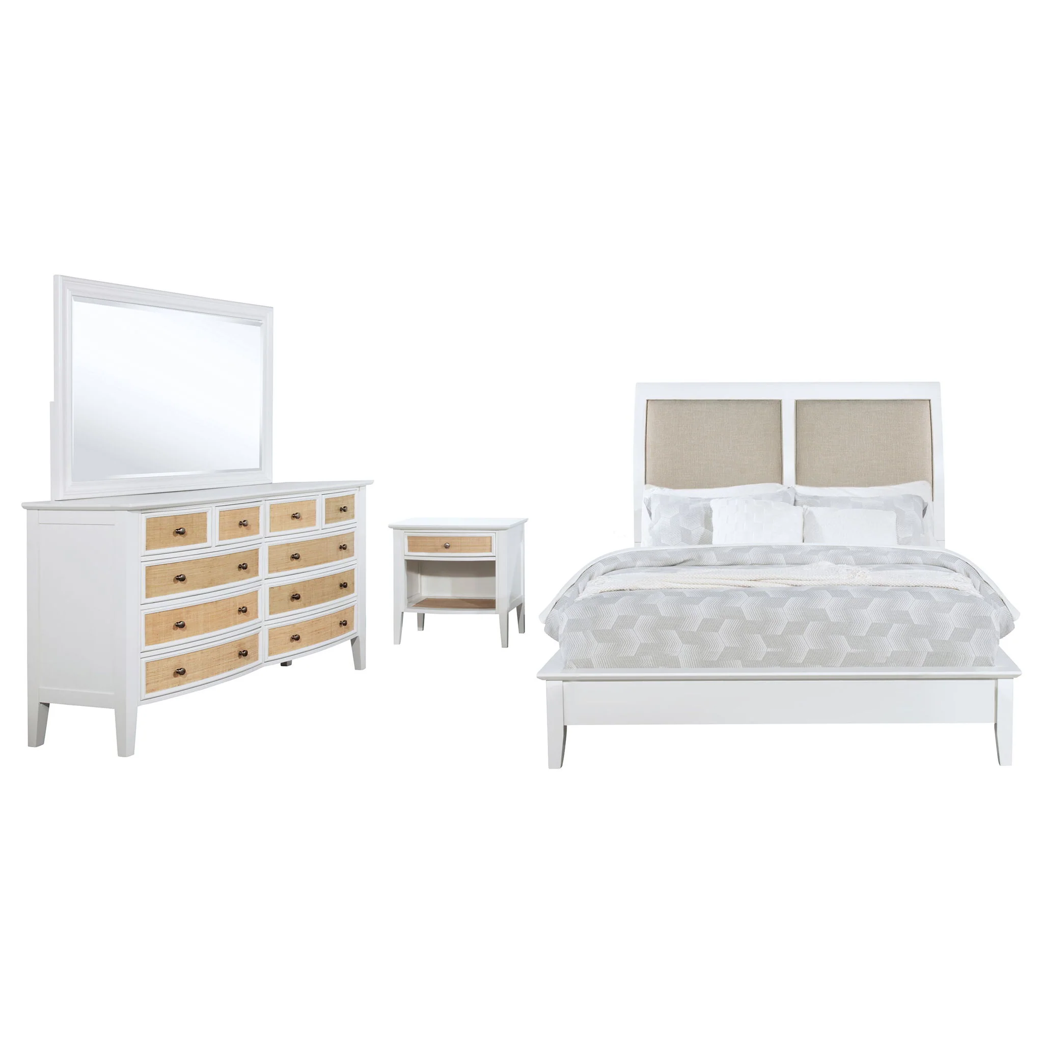 Bexhill 4-piece California King Bedroom Set White - Image 2