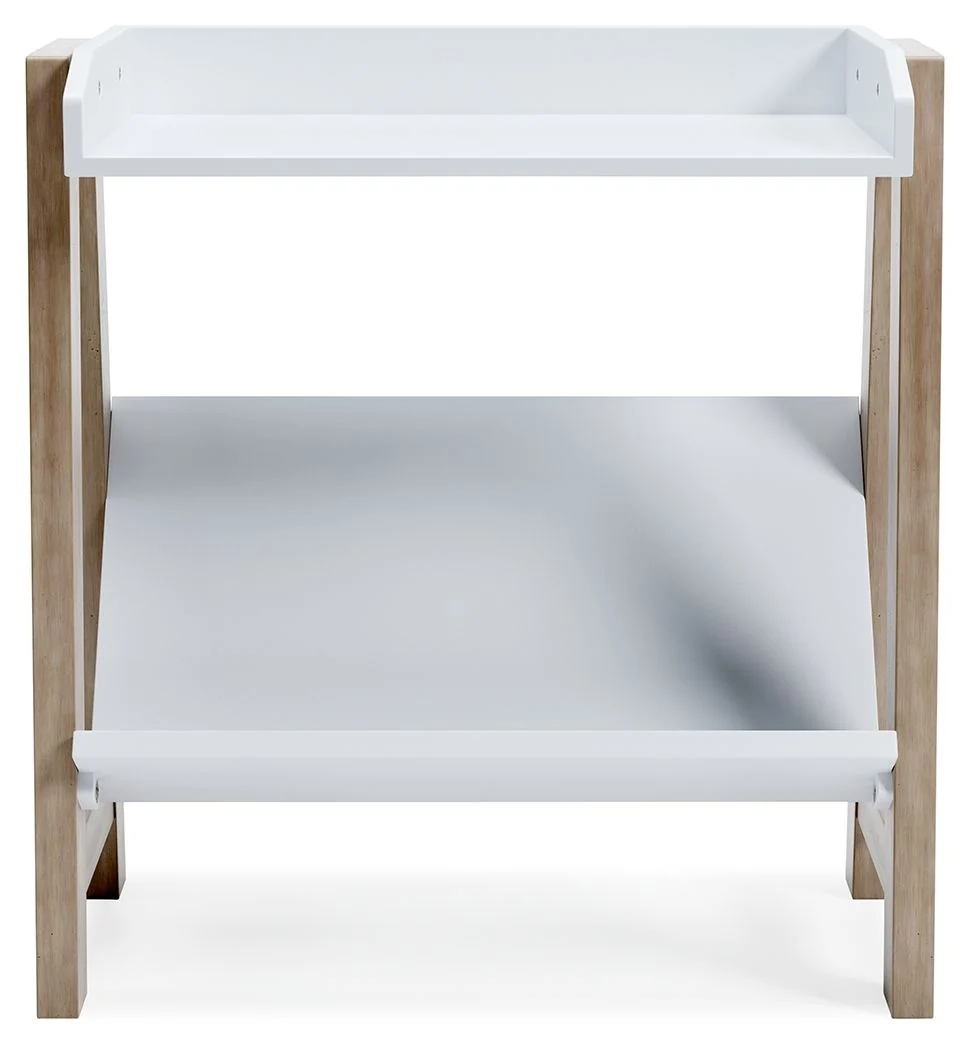 Blariden - Small Bookcase - White / Tan - Image 3