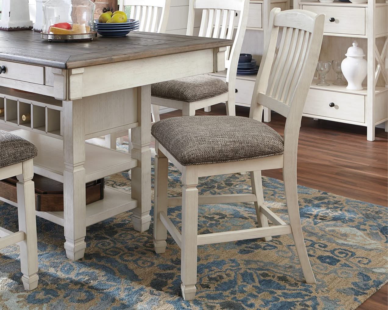 Bolanburg - Upholstered Barstool (Set of 2) - Beige - Image 3