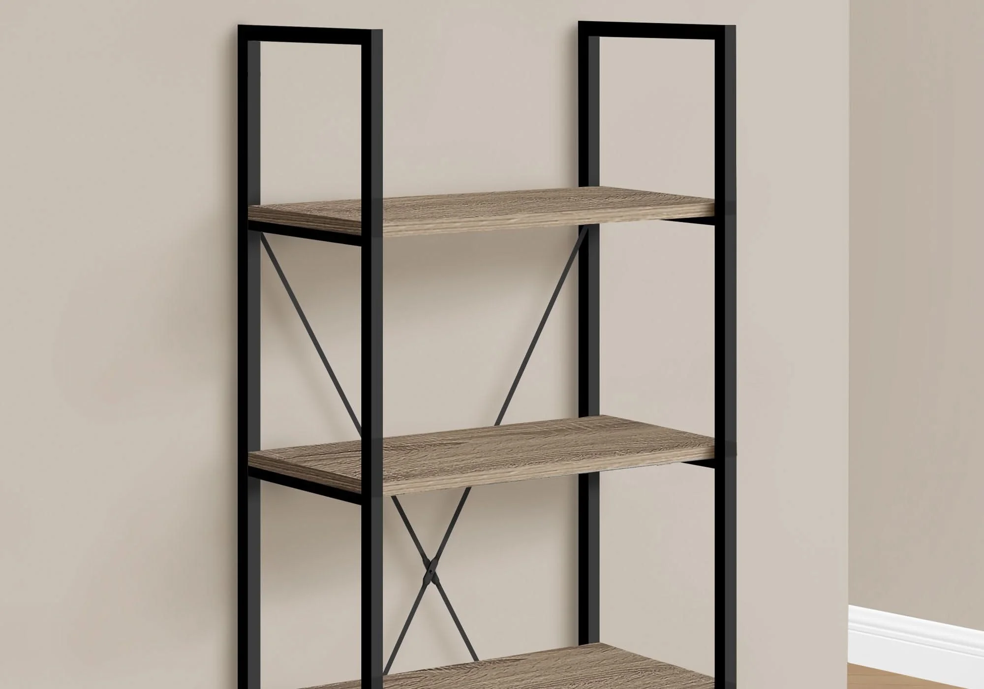Bookshelf, Bookcase, 4 Tier, Office, Bedroom, Contemporary, Modern - Image 3