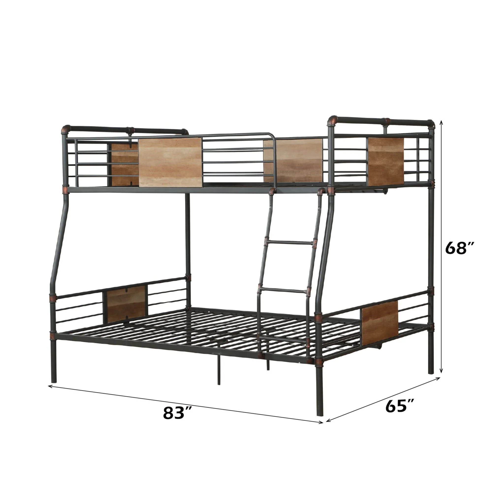Brantley - Full Long / Queen Bunk Bed - Black - Image 2