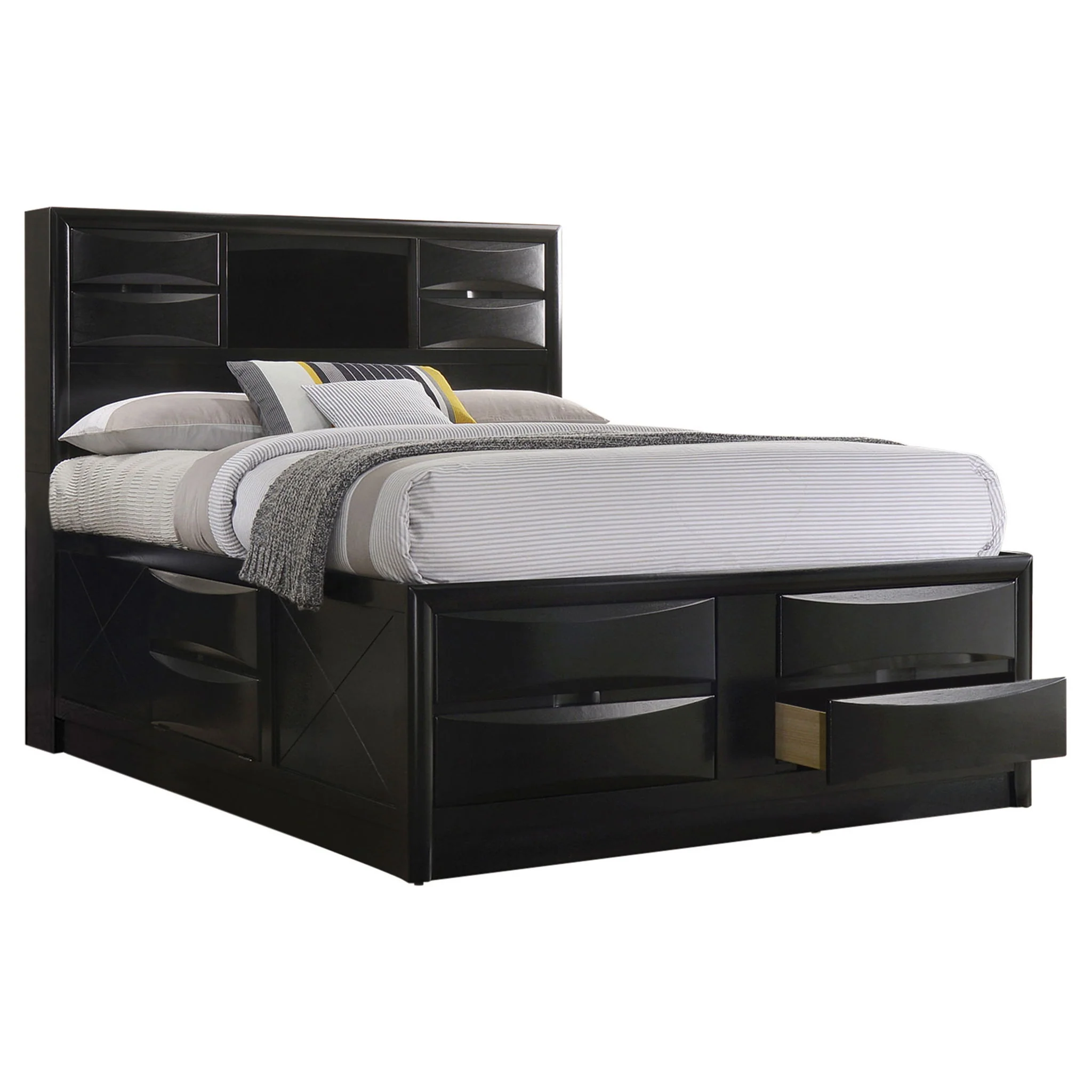Briana 5-piece California King Bedroom Set Black - Image 4