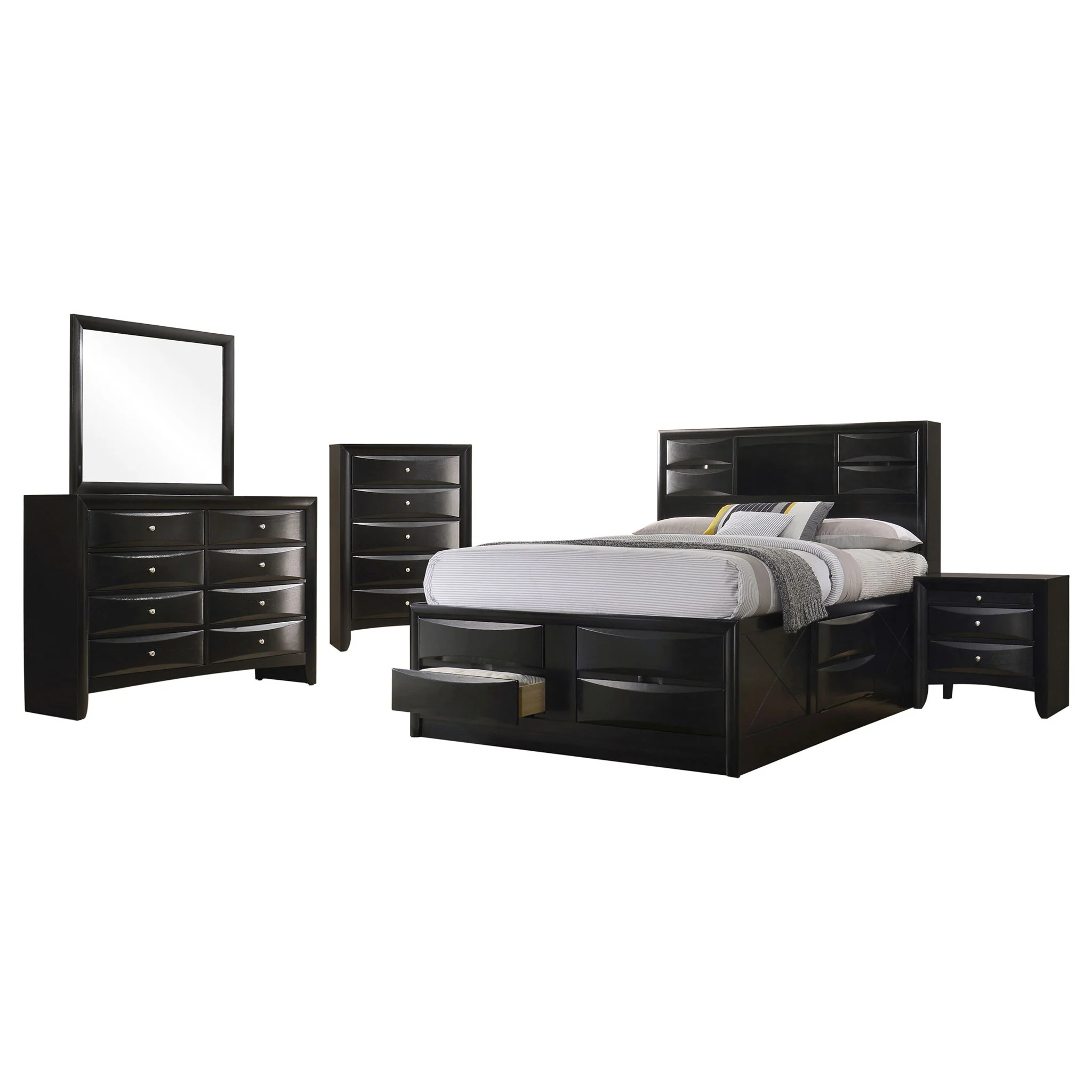 Briana 5-piece Eastern King Bedroom Set Black - Image 2