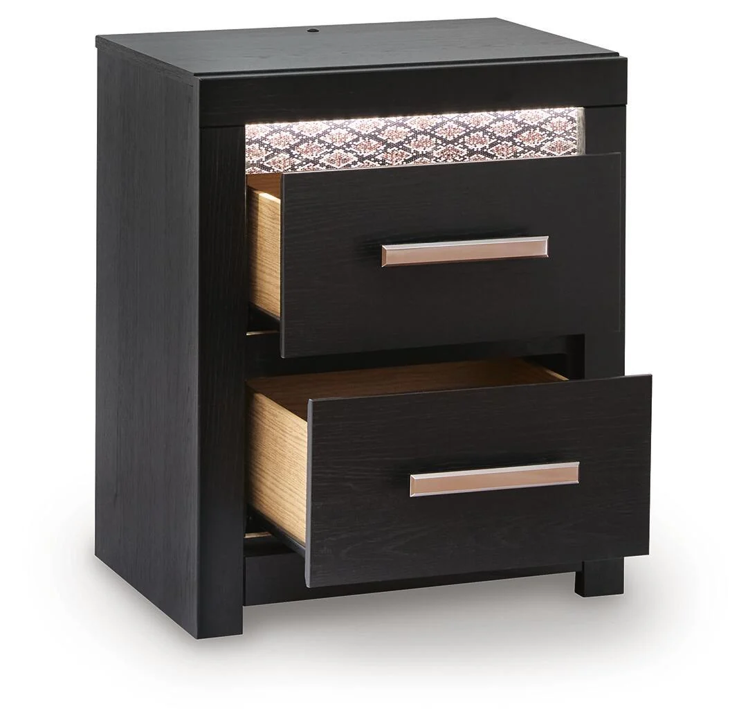 Brizmore - Two Drawer Night Stand - Black - Image 4