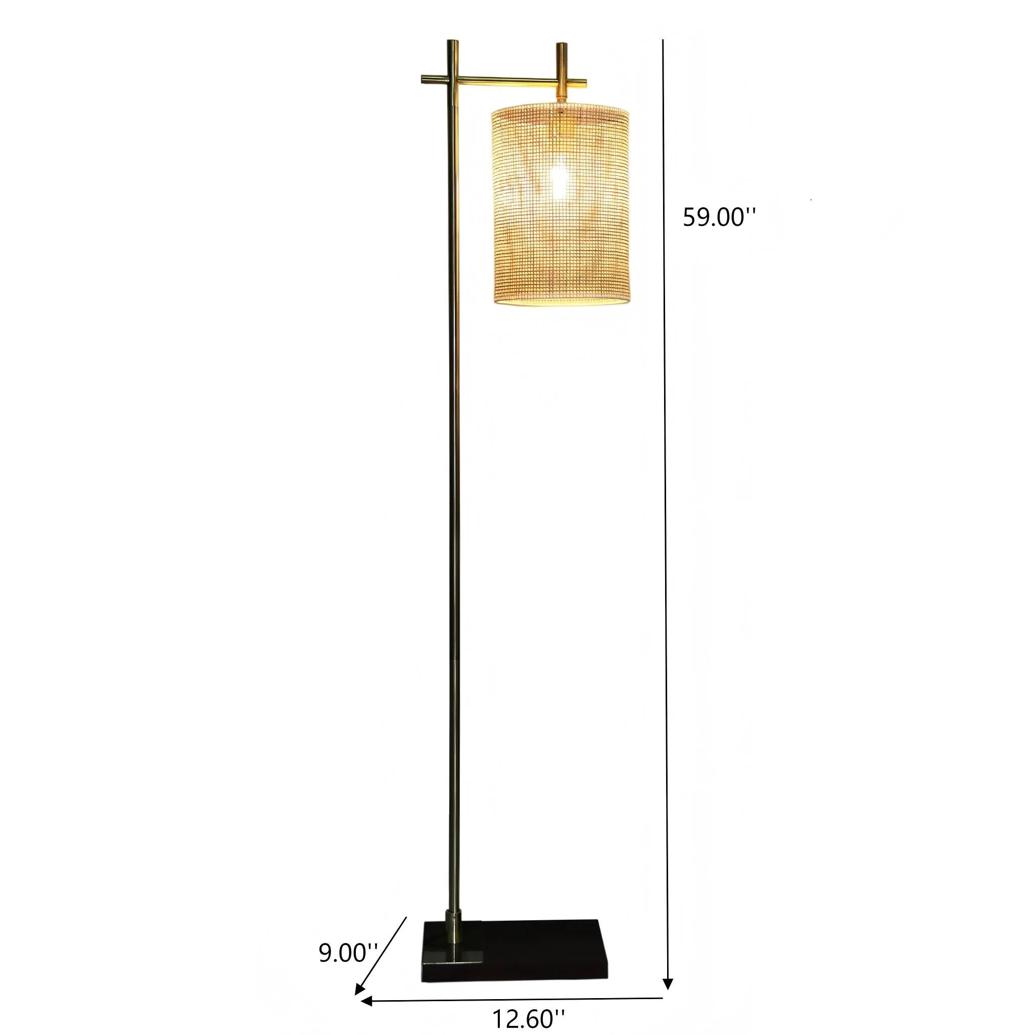 Brizo - Tall Corner Floor Lamp - Gold - Image 2