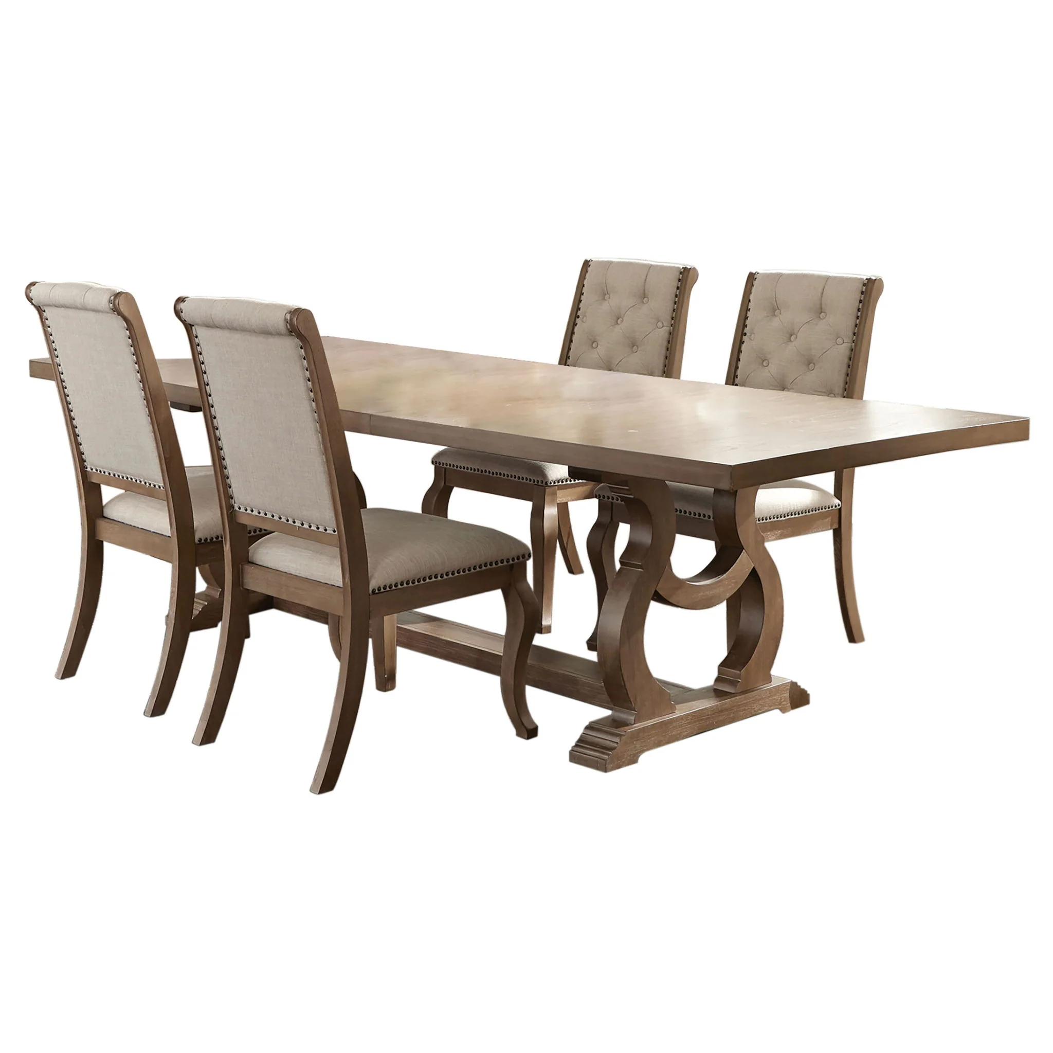 Brockway 5-piece Extension Leaf Dining Set Barley Brown - Image 3