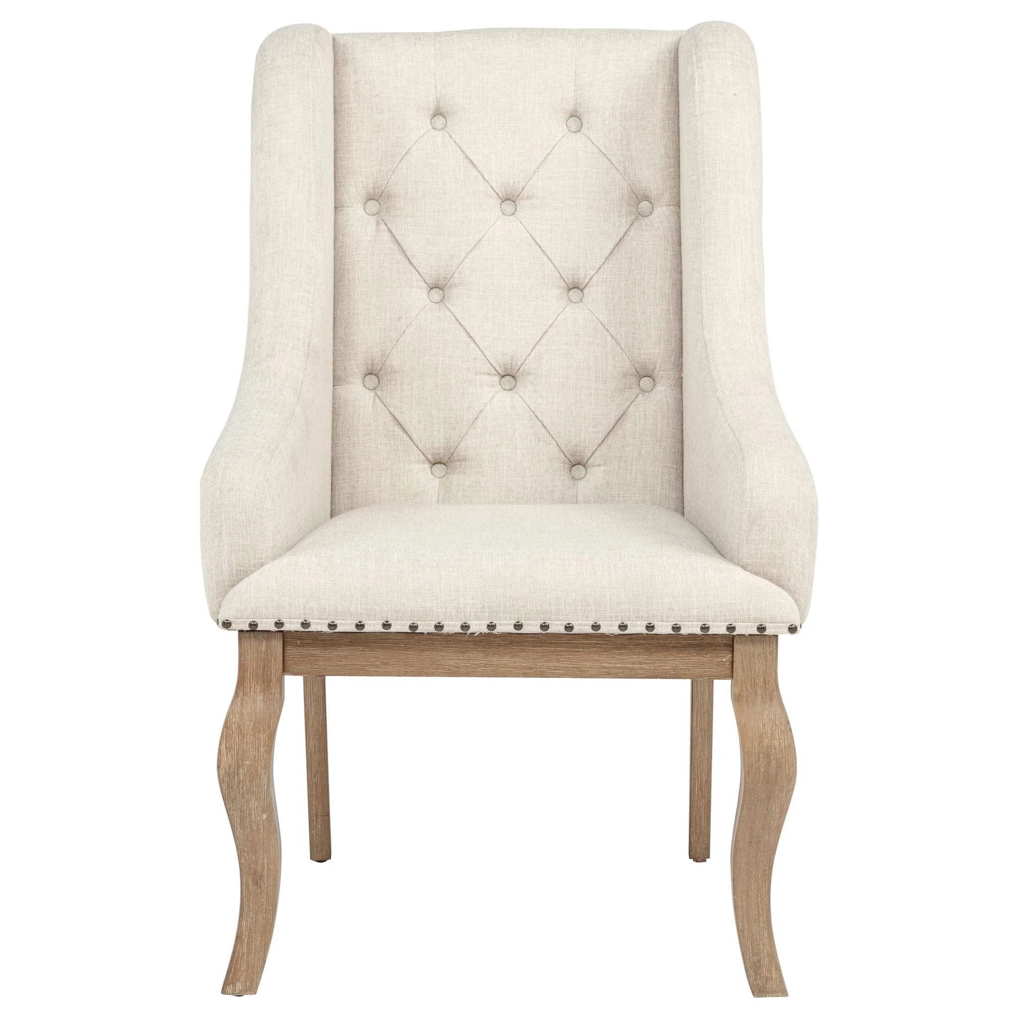 Brockway Upholstered Arm Chair Barley Brown (Set of 2) - Image 4