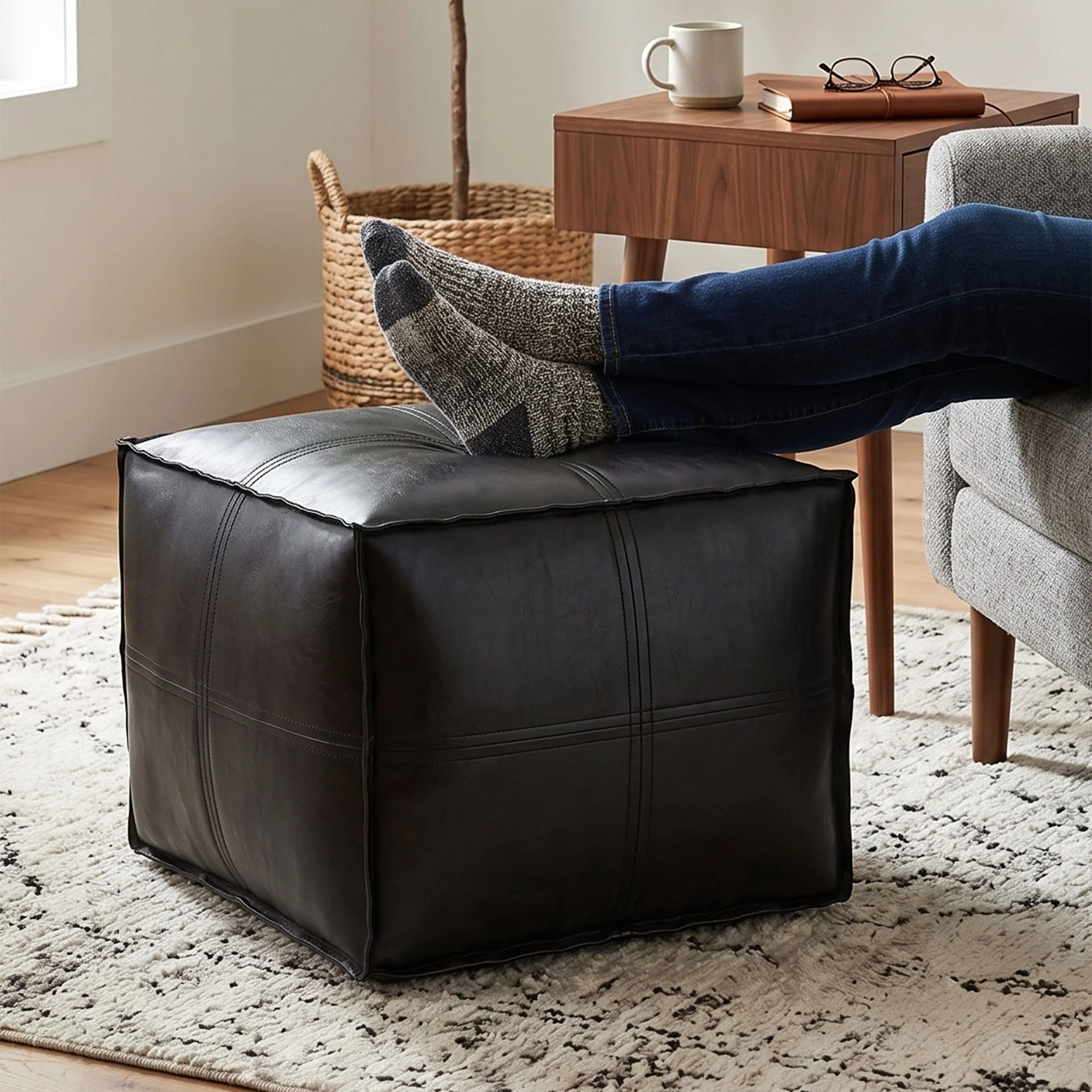 Brody - Versatile Square Pouf - Image 6