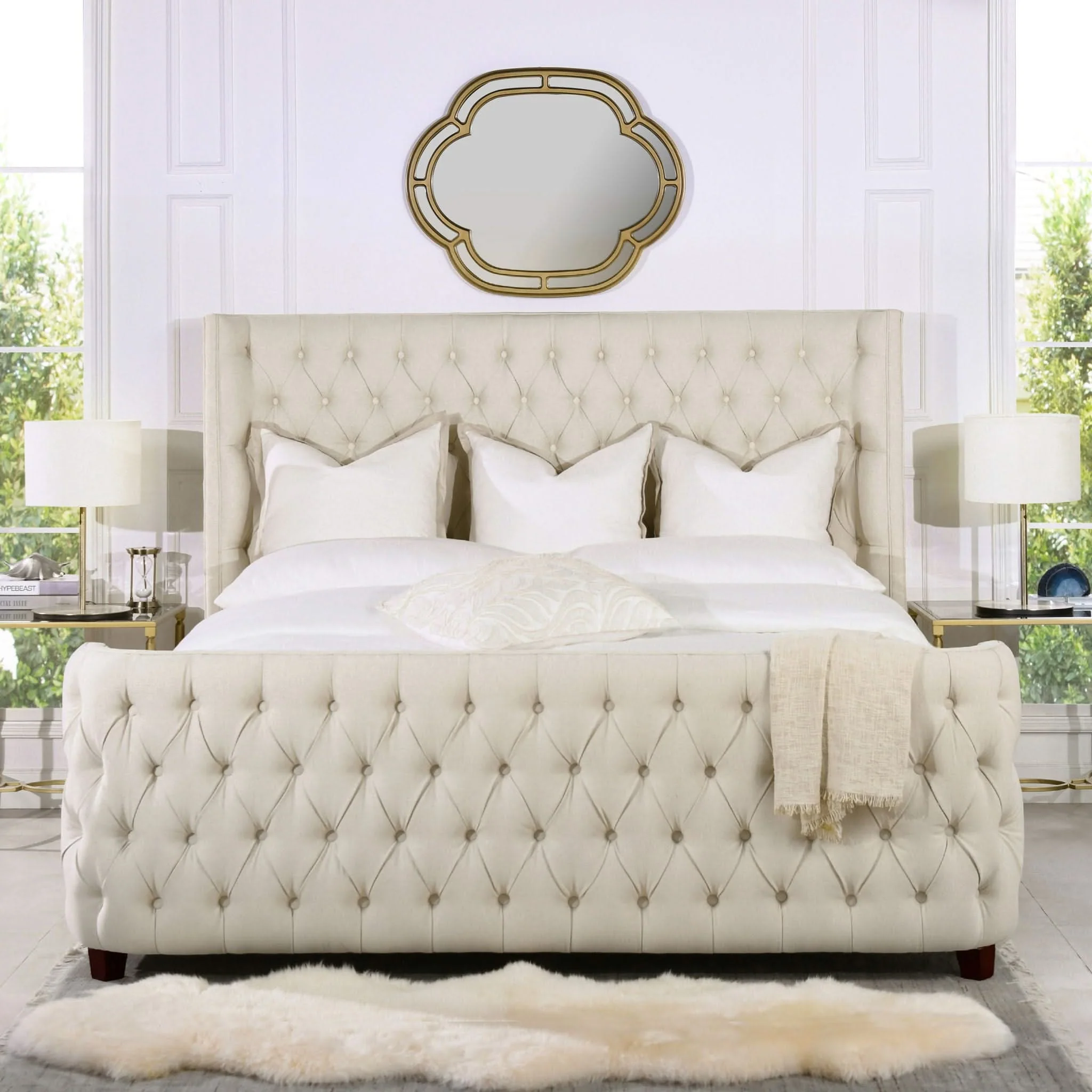 Brooklyn - Tufted Panel Bed Headboard And Footboard Set - Image 4