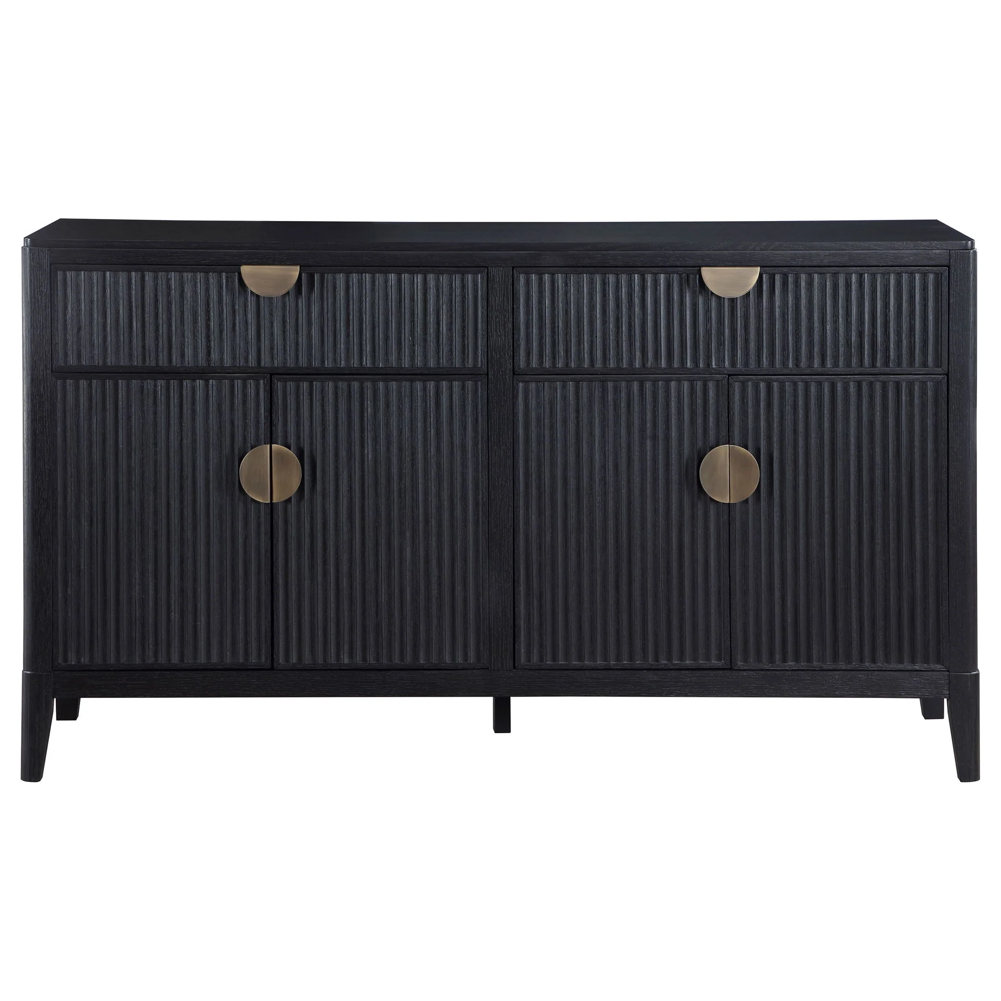 Brookmead 4-door Sideboard Buffet Storage Cabinet Black - Image 3