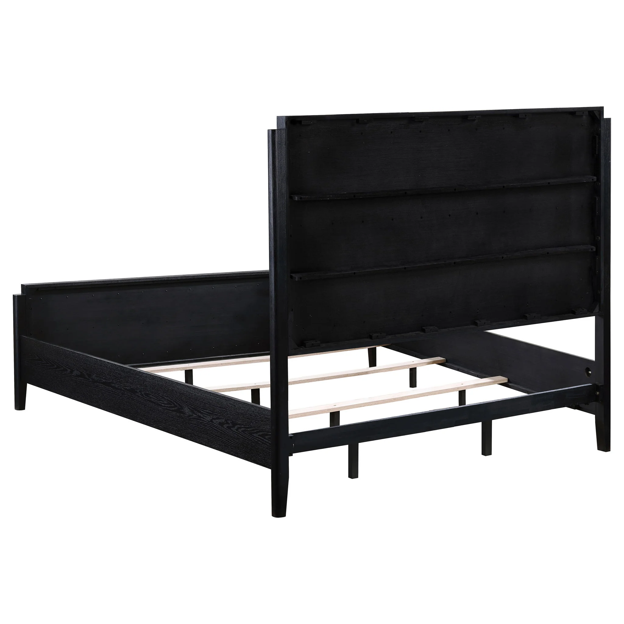 Brookmead 4-piece Upholstered Eastern King Bedroom Set Black - Image 4