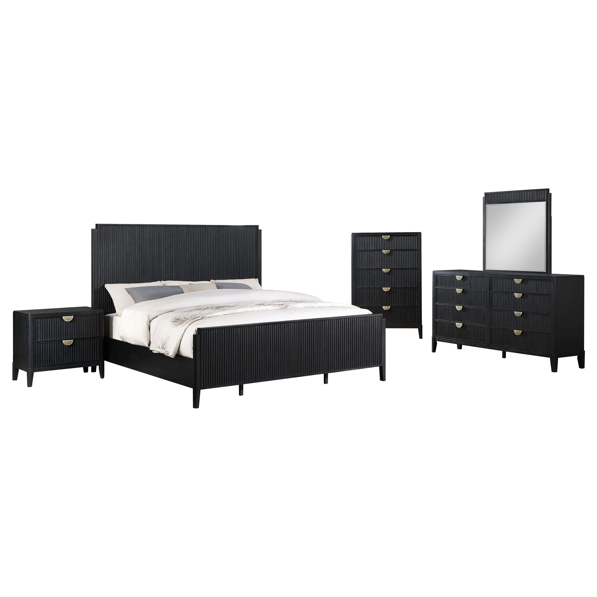 Brookmead 5-piece Queen Bedroom Set Black - Image 2