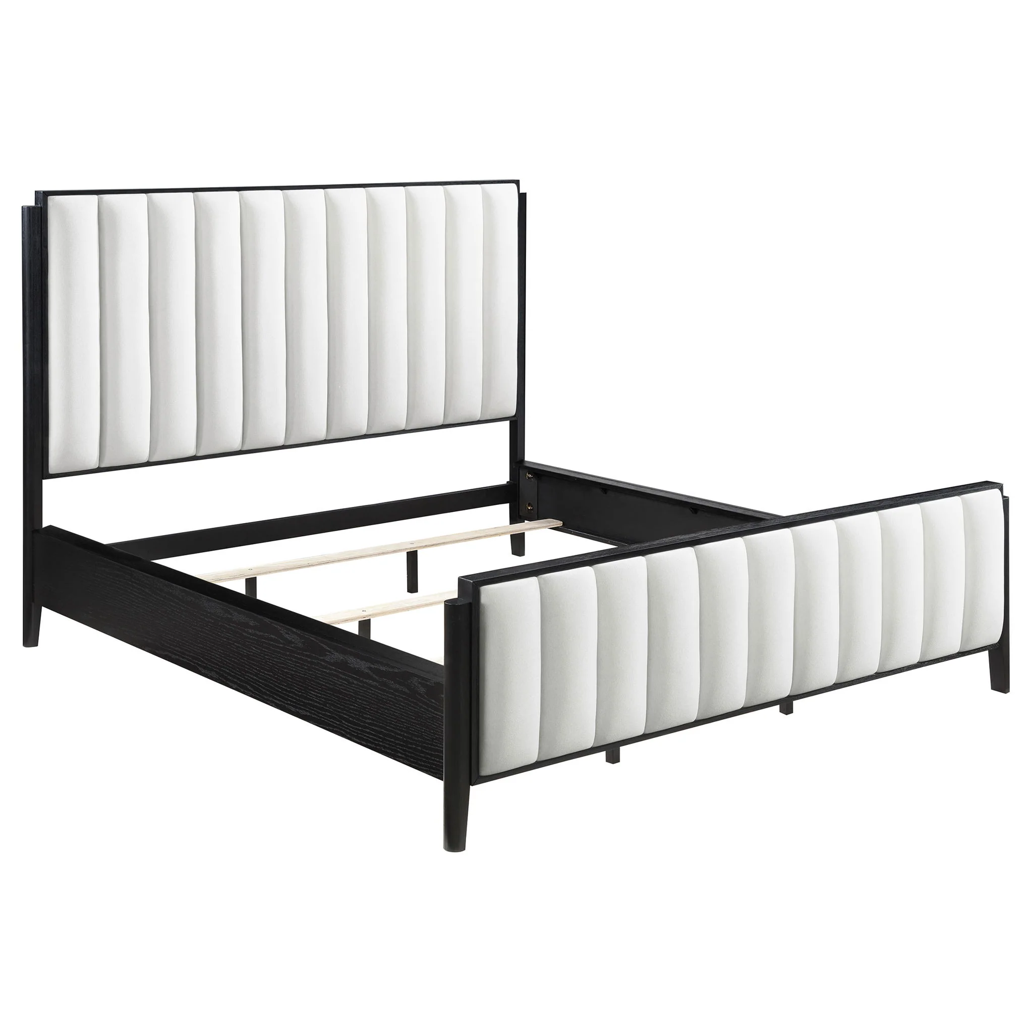 Brookmead 5-piece Upholstered Cal King Bedroom Set Black - Image 3