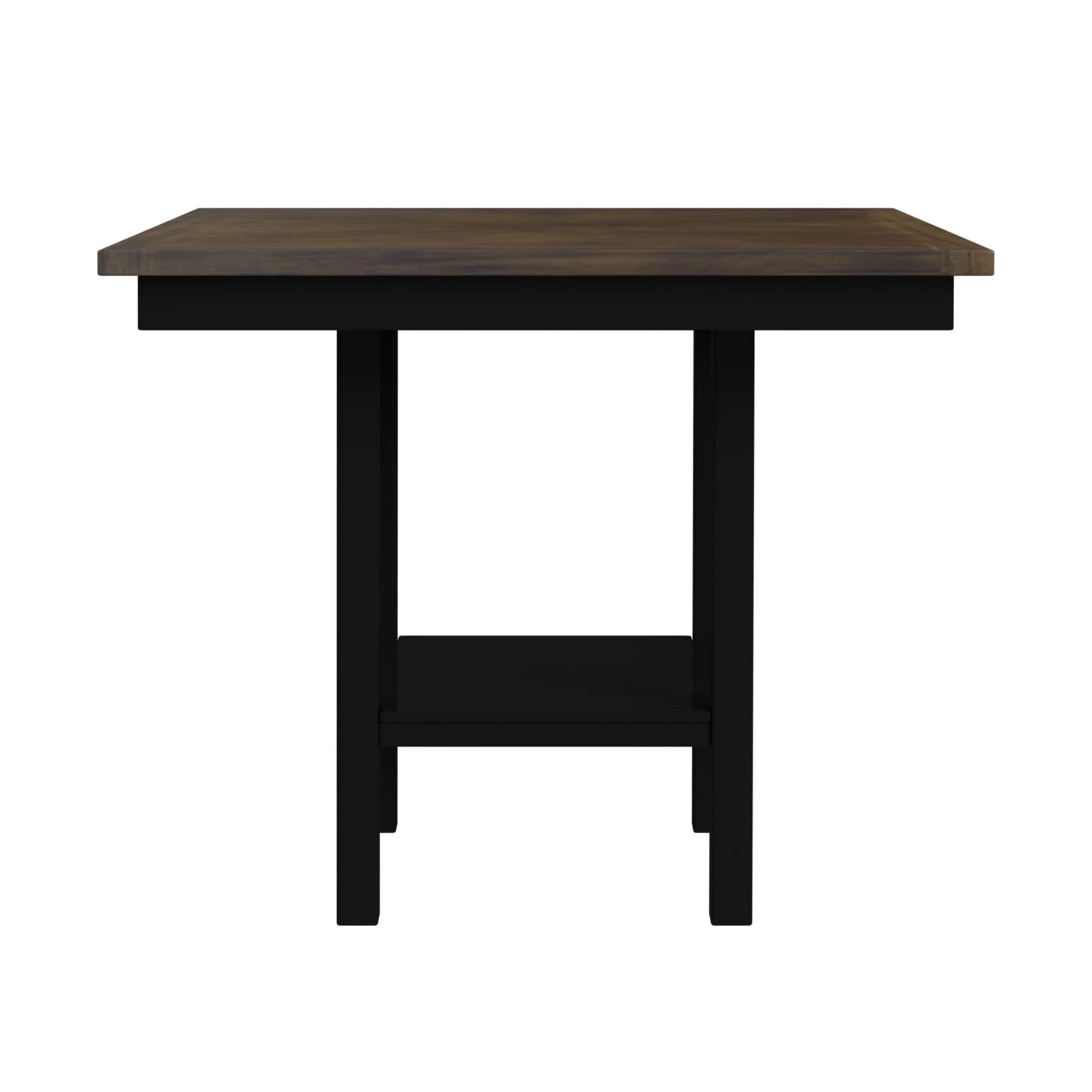 Brooks - 5 Piece Counter Set With Table And 4 Upholstered Seat & Wood Back Chairs - Medium Brown & Black - Image 4