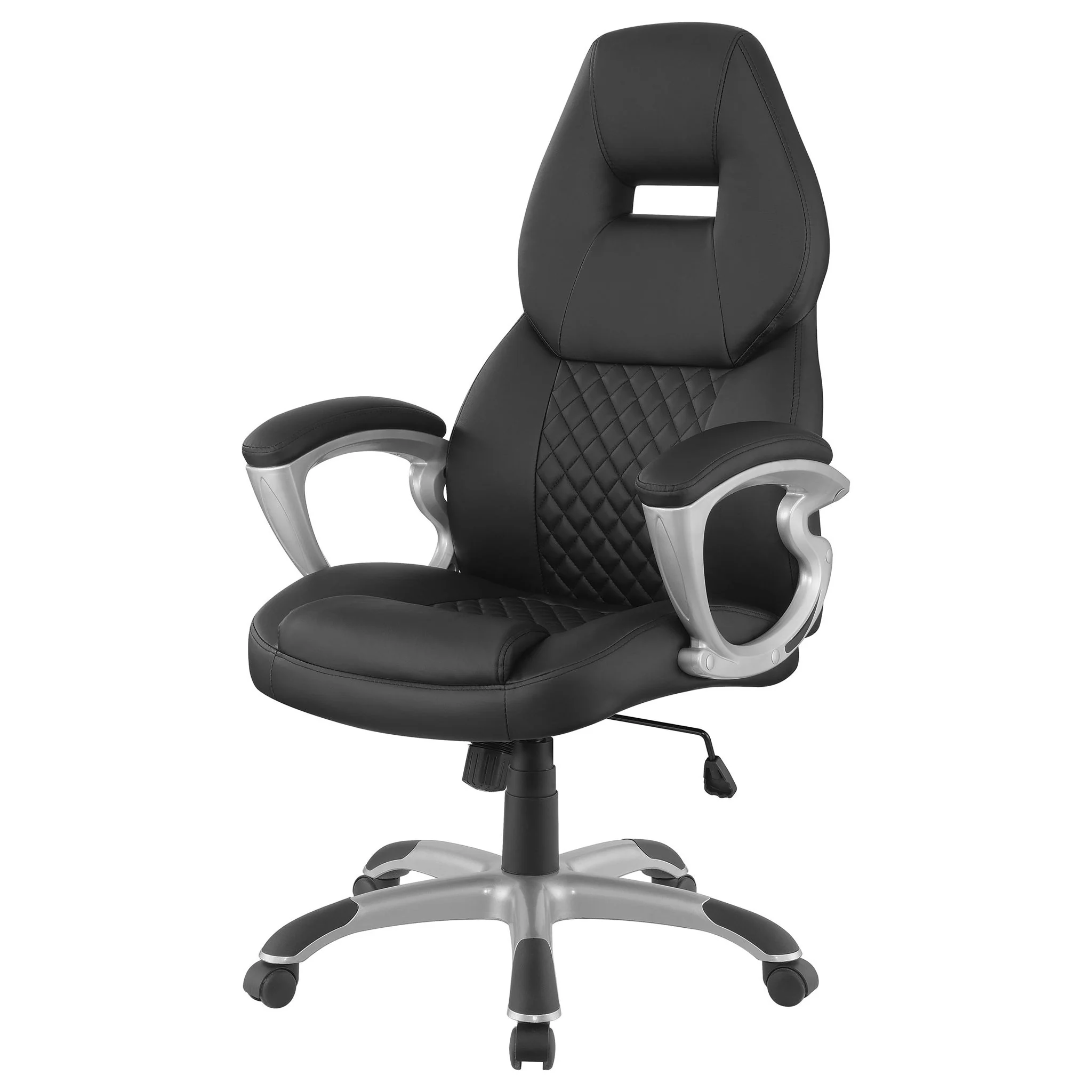 Bruce Upholstered Adjustable Home Office Desk Chair Black - Image 2