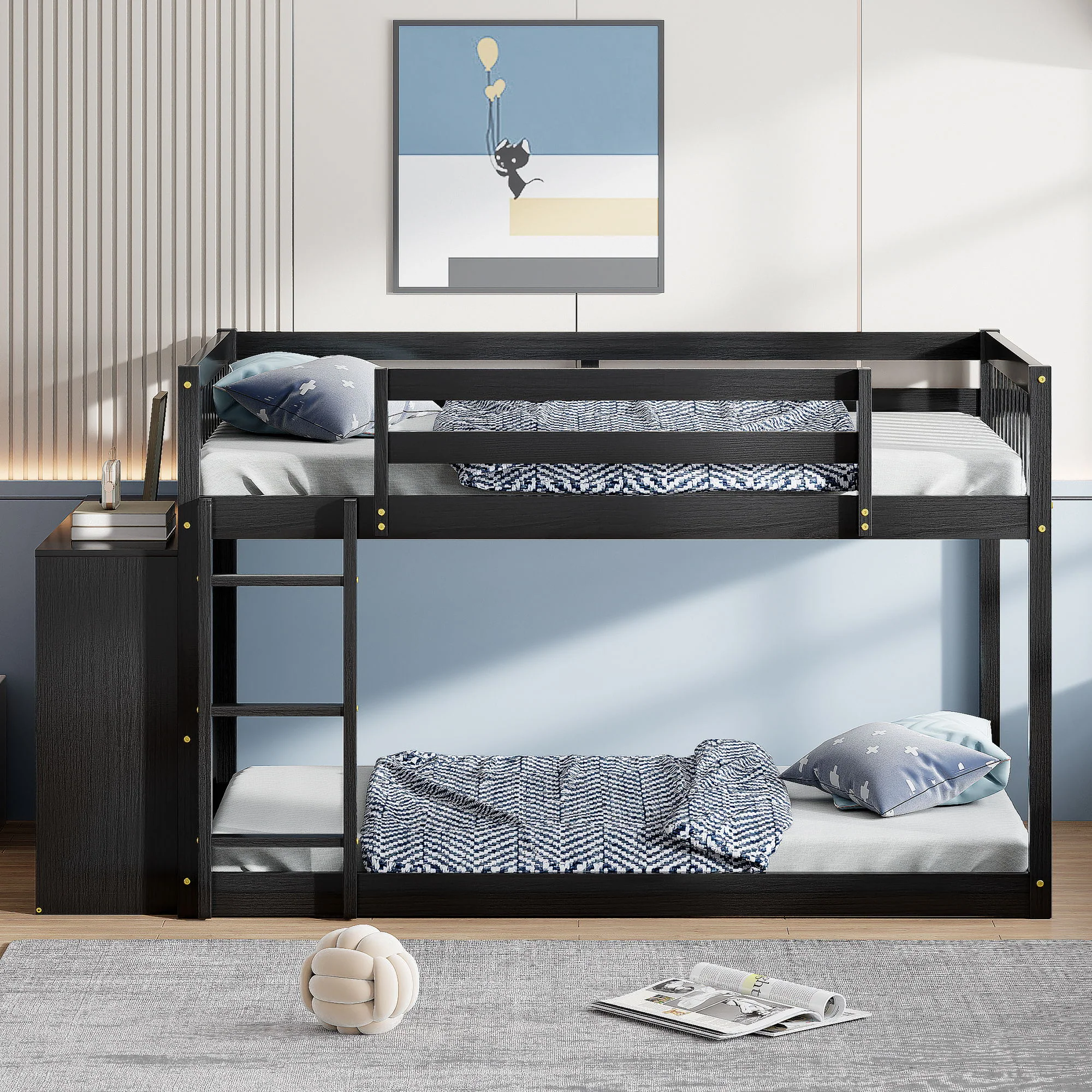 Bunk Bed With 4 Drawers And 3 Shelves - Image 23