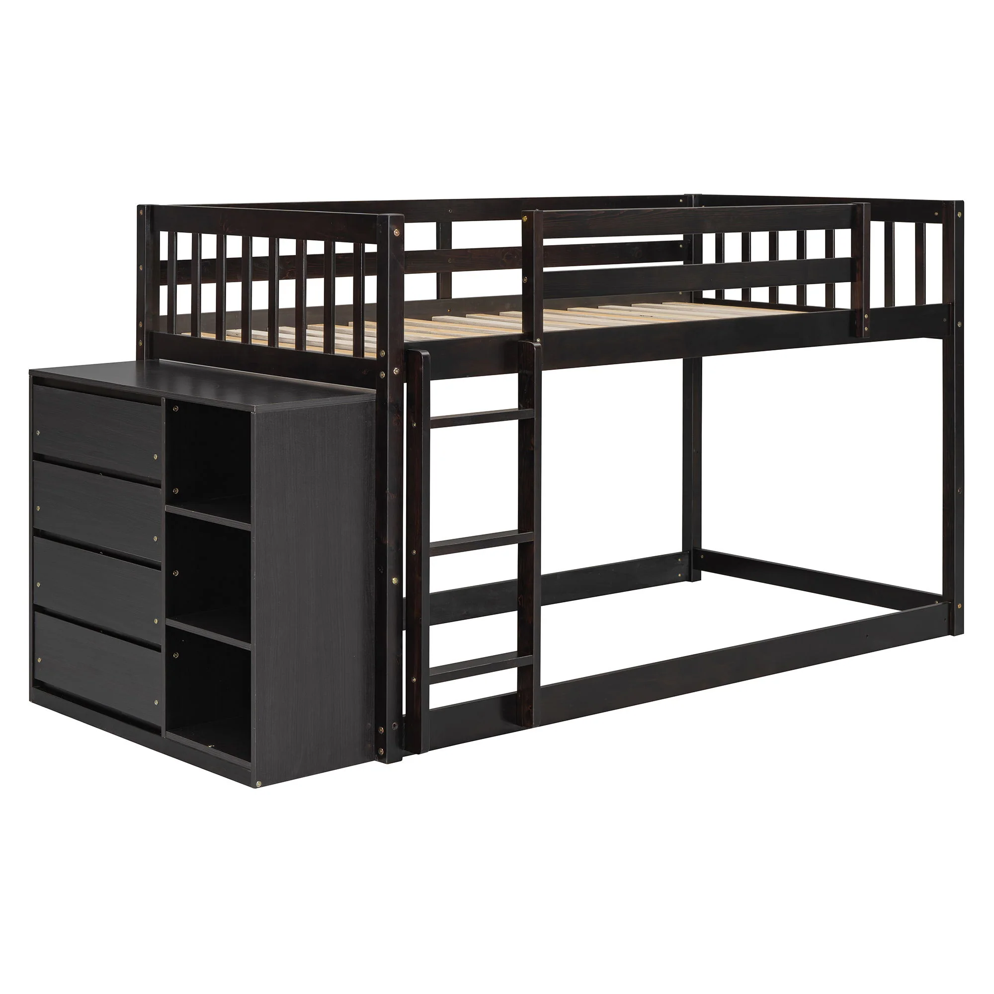Bunk Bed With 4 Drawers And 3 Shelves - Image 4