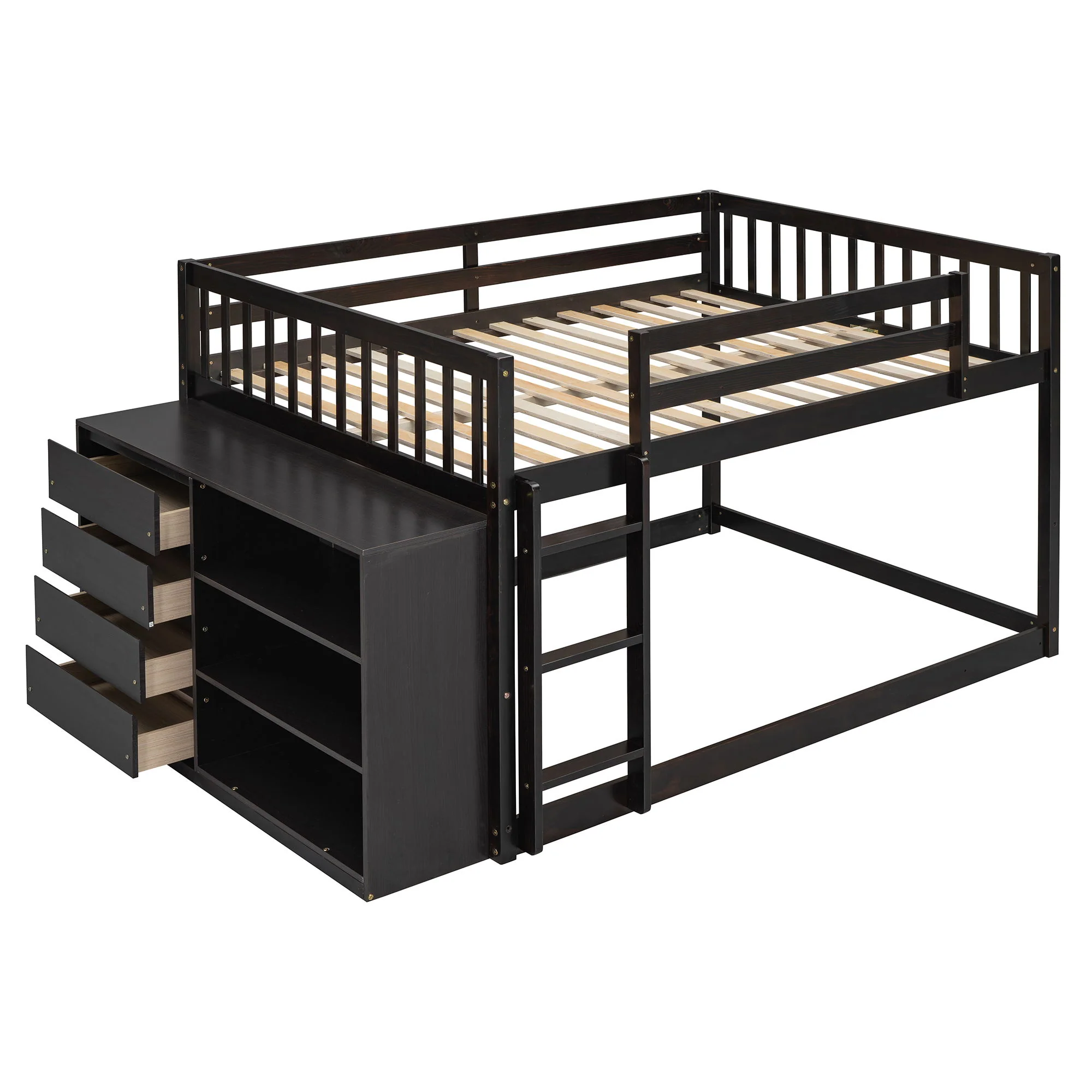 Bunk Bed With 4 Drawers And 3 Shelves - Image 5