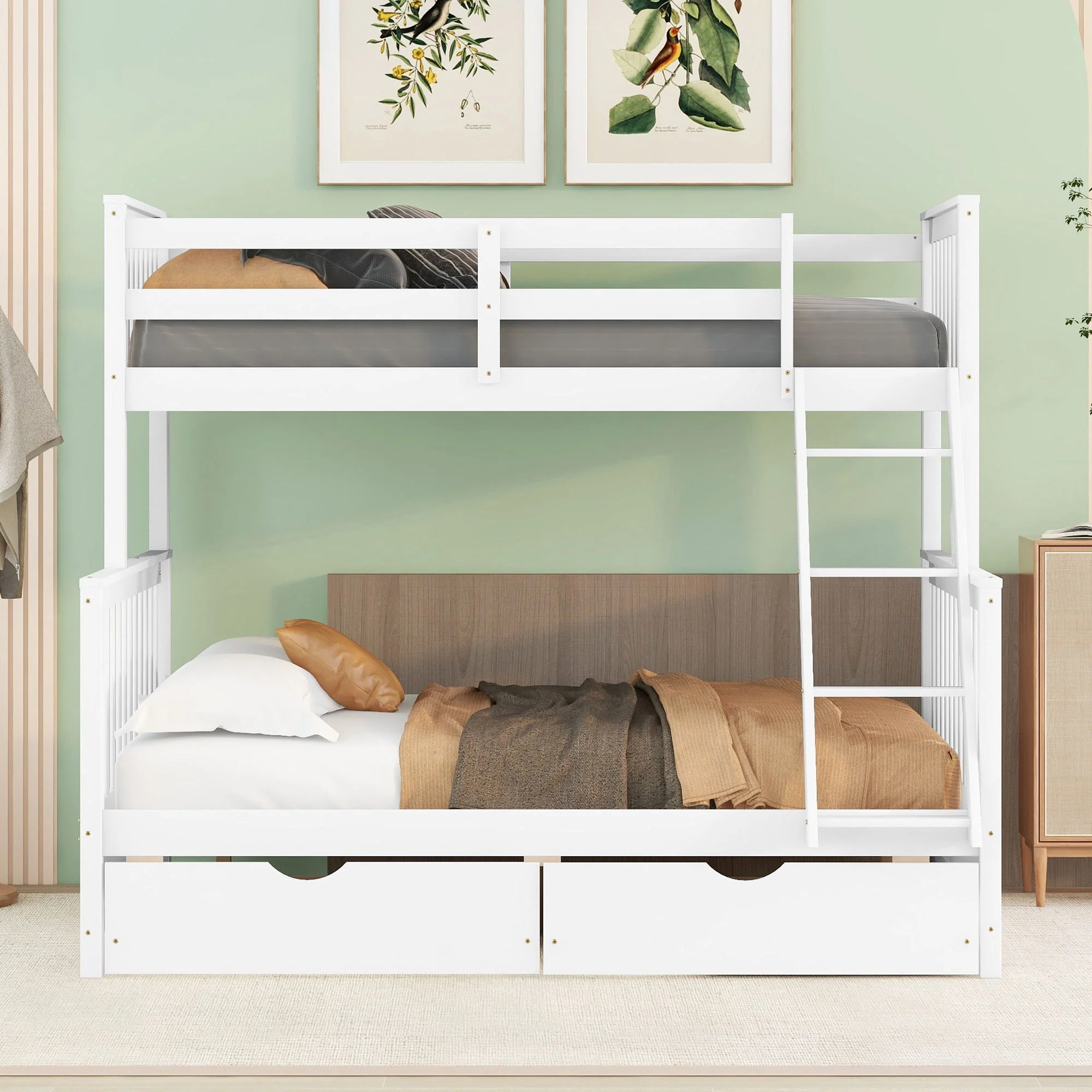 Bunk Bed With Ladders And 2 Storage Drawers - Image 45