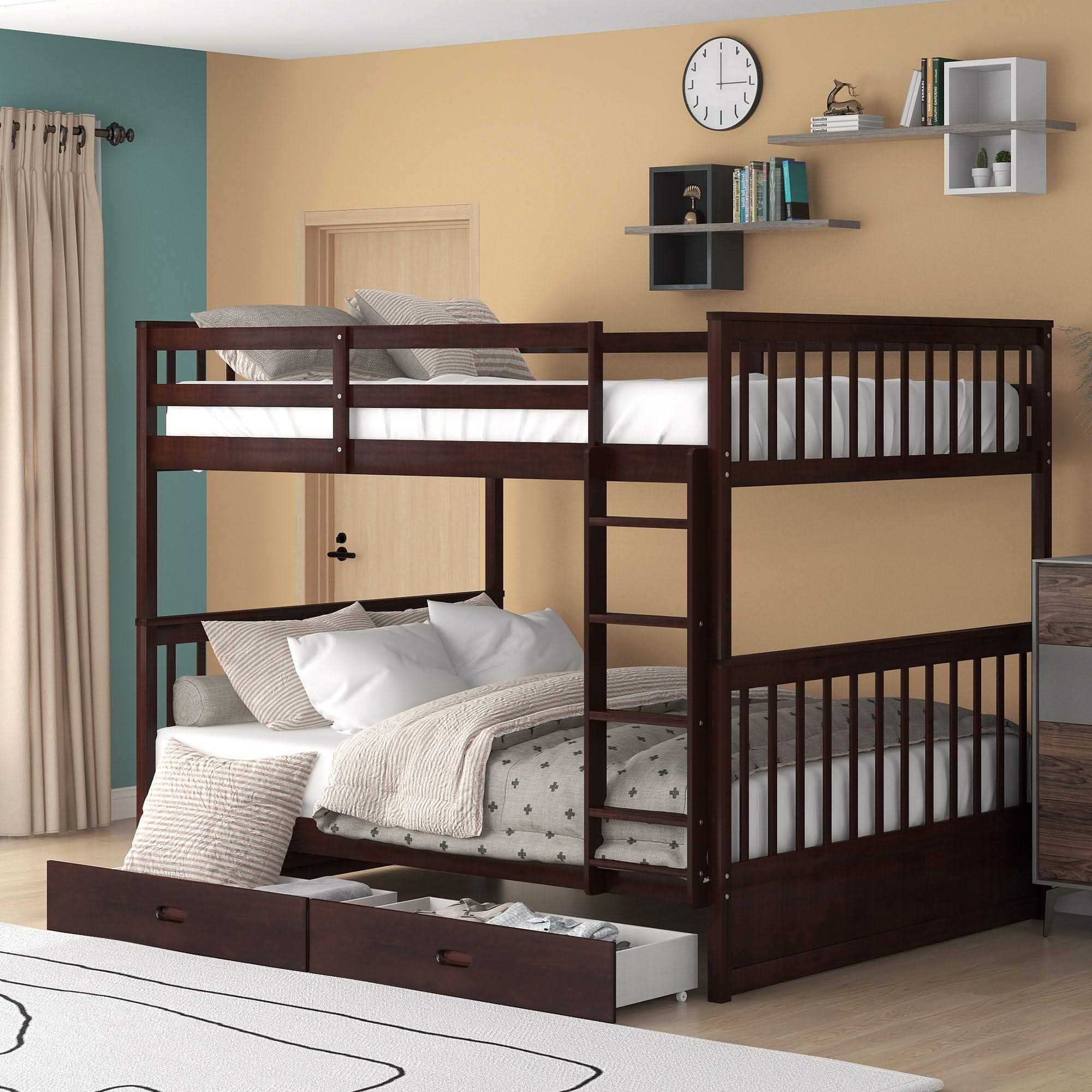 Bunk Bed With Ladders And 2 Storage Drawers - Image 7