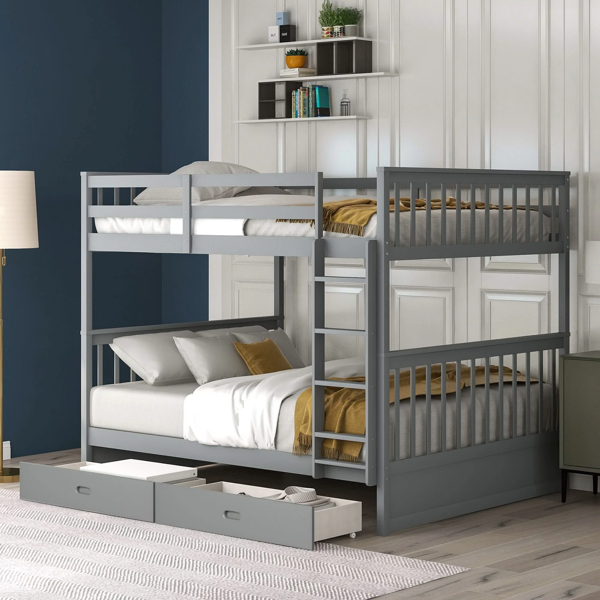 Bunk Bed With Ladders And 2 Storage Drawers - Image 9