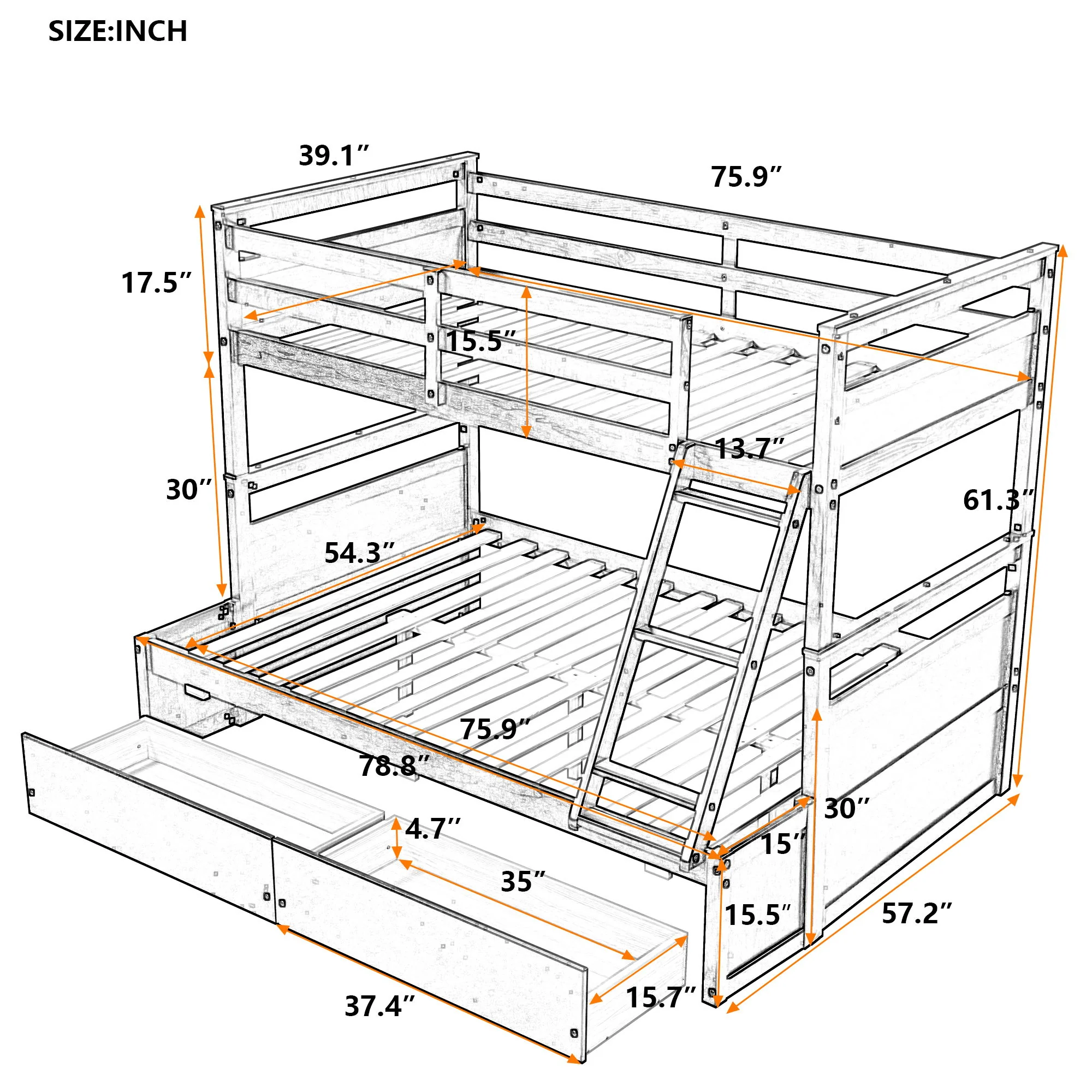 Bunk Bed With Storage - Image 3